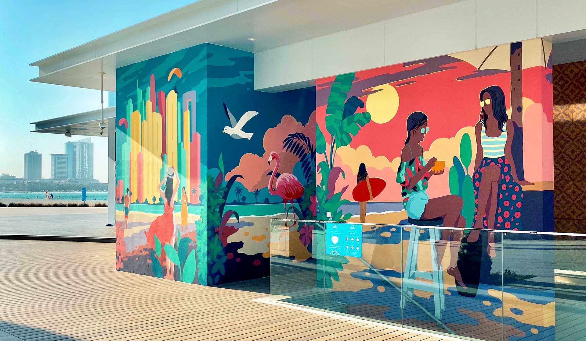 Vibrant Connections Under Dubai's Sunlit Sky