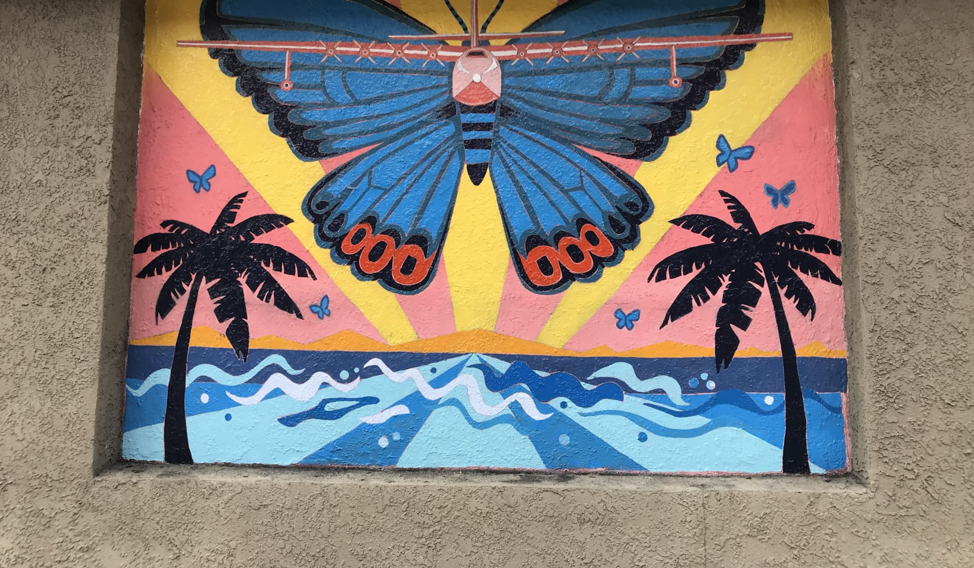 Butterfly Ocean Mural