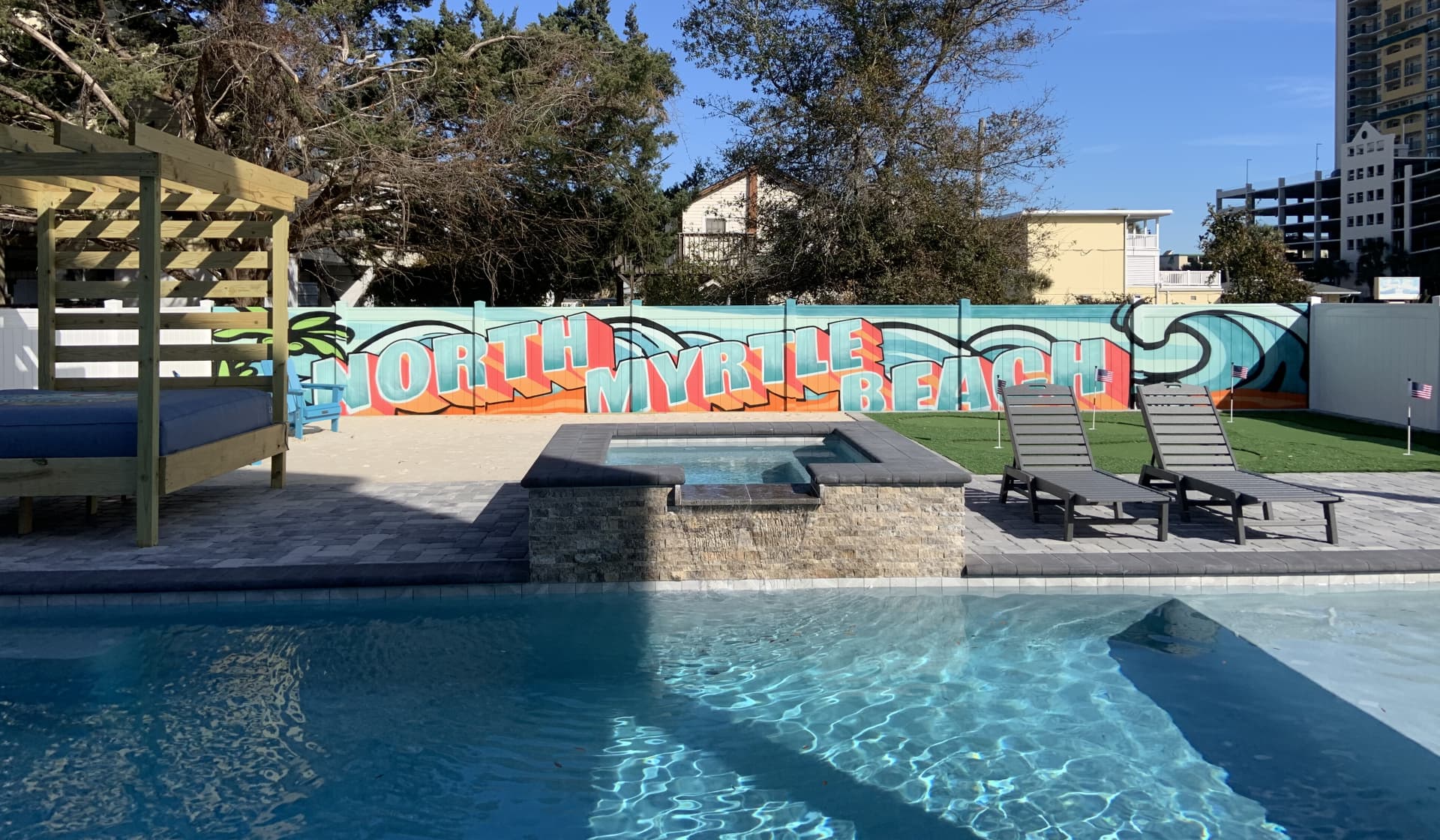 Aqua Sands Pool Wall