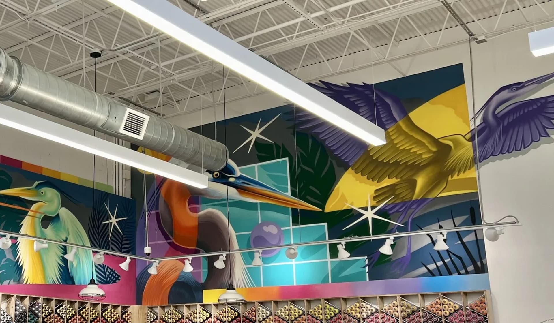 Vibrant Wings of Urban Serenity