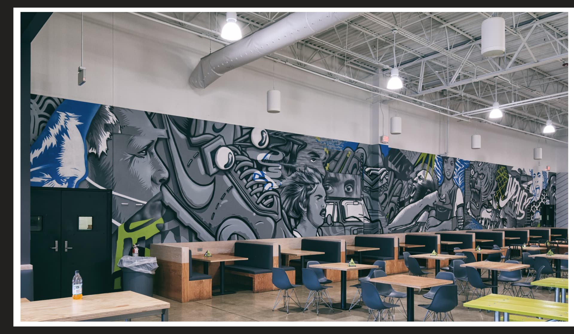 Nike Company Timeline Mural