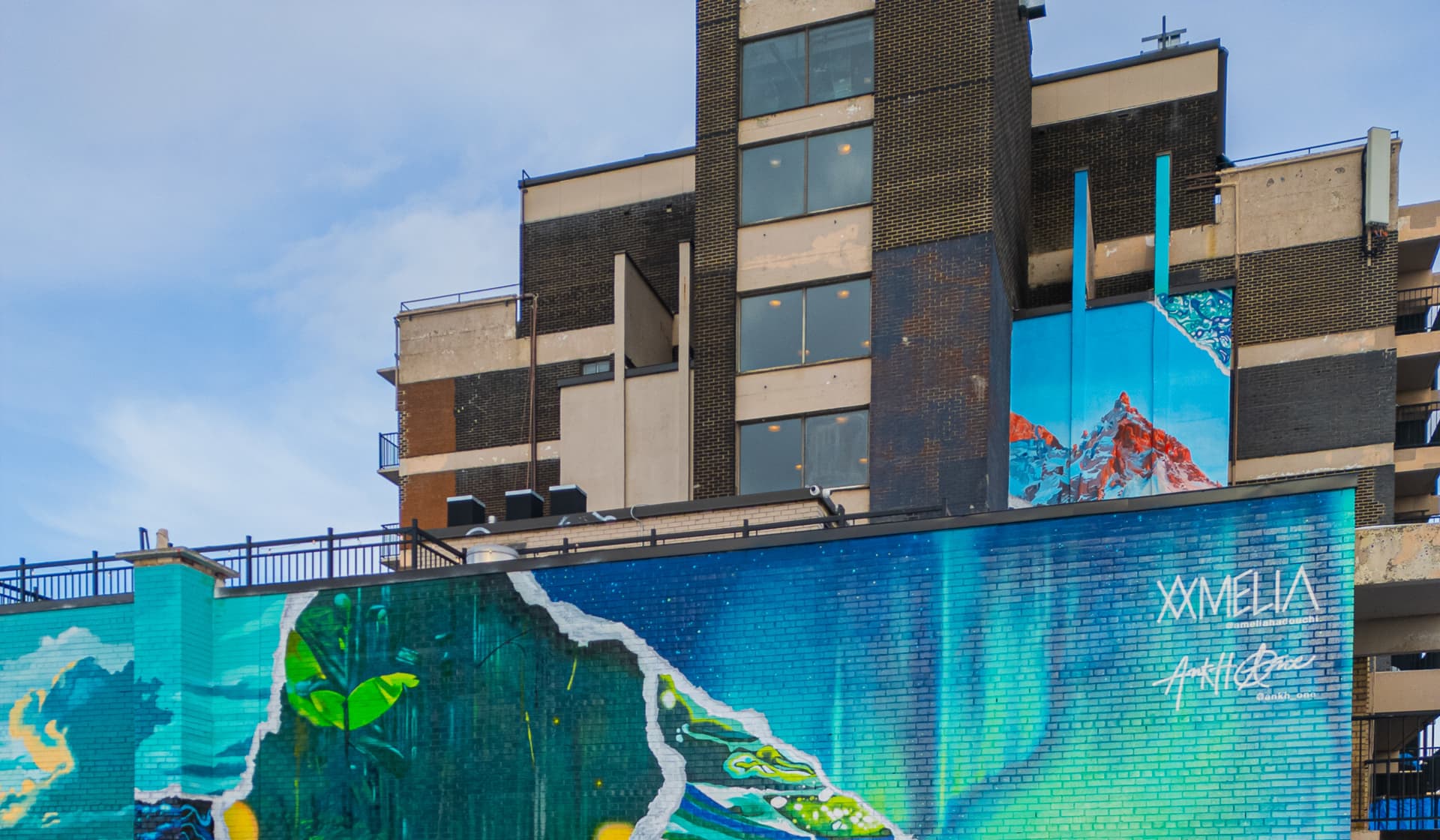 Emerald Waves of Urban Serenity