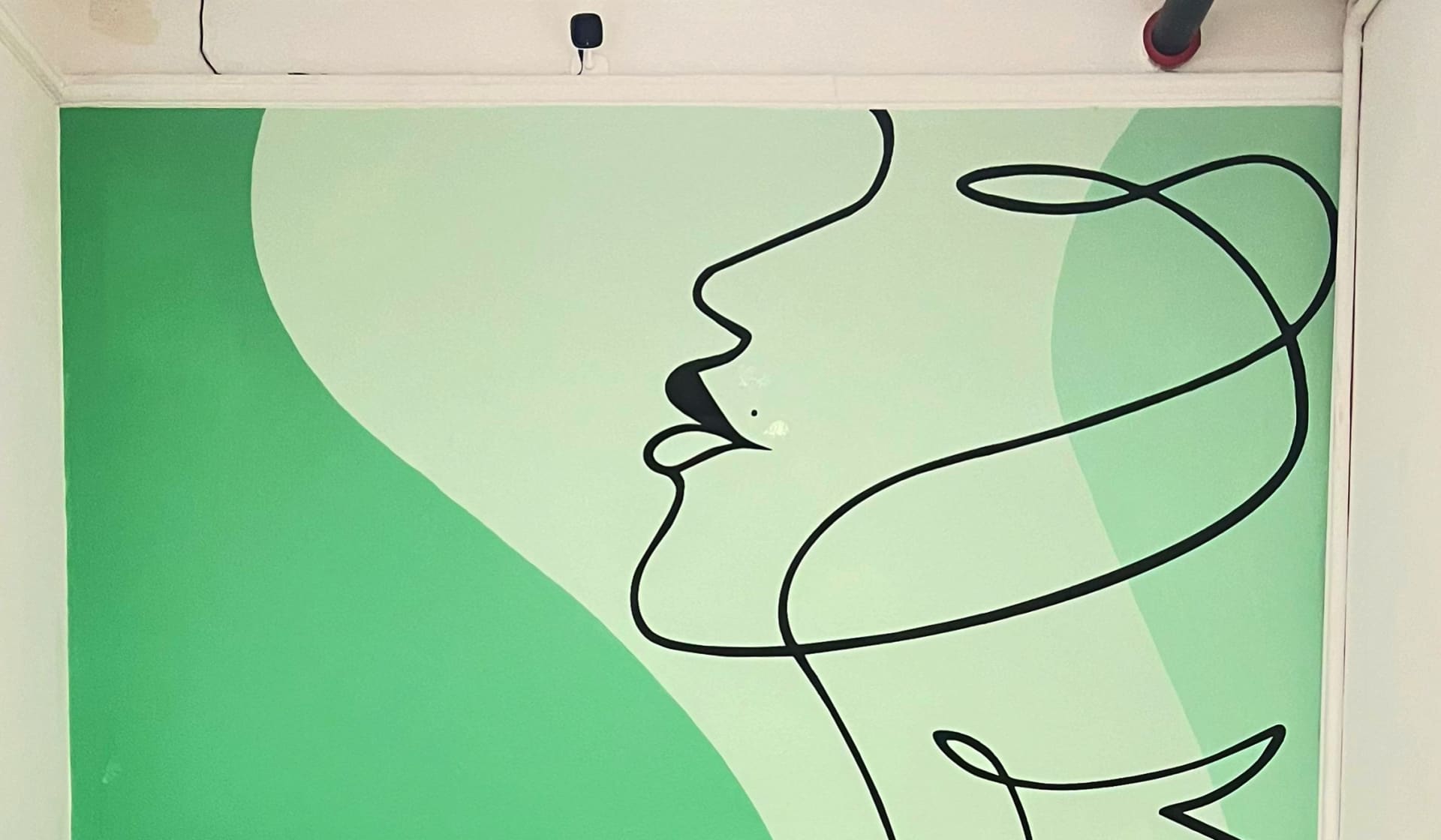 Whispers of Serenity in Green Lines