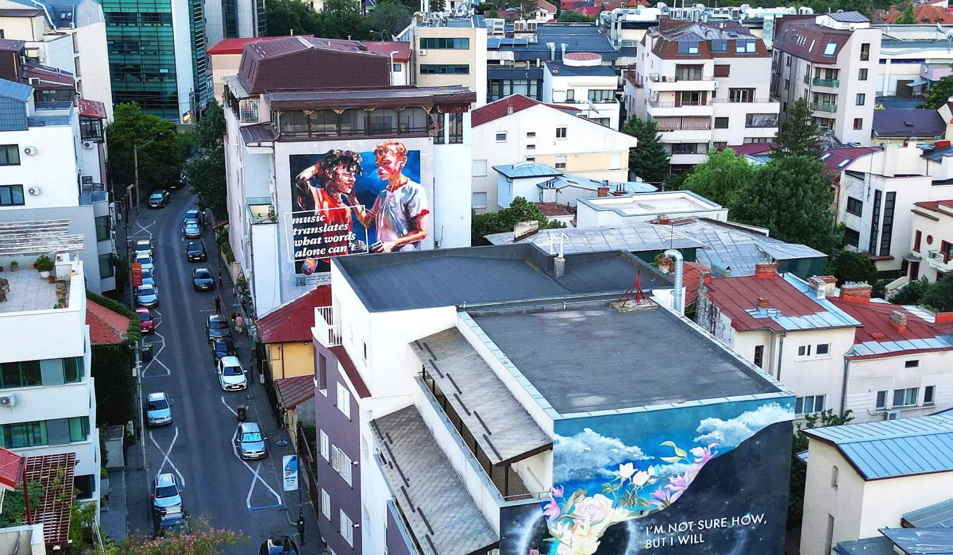 two murals onthe same street