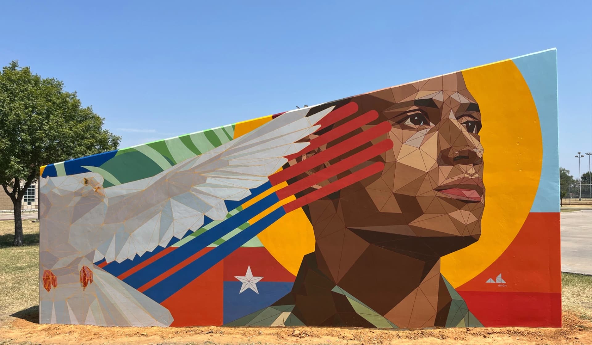 The Offering (mural sculpture, front side)