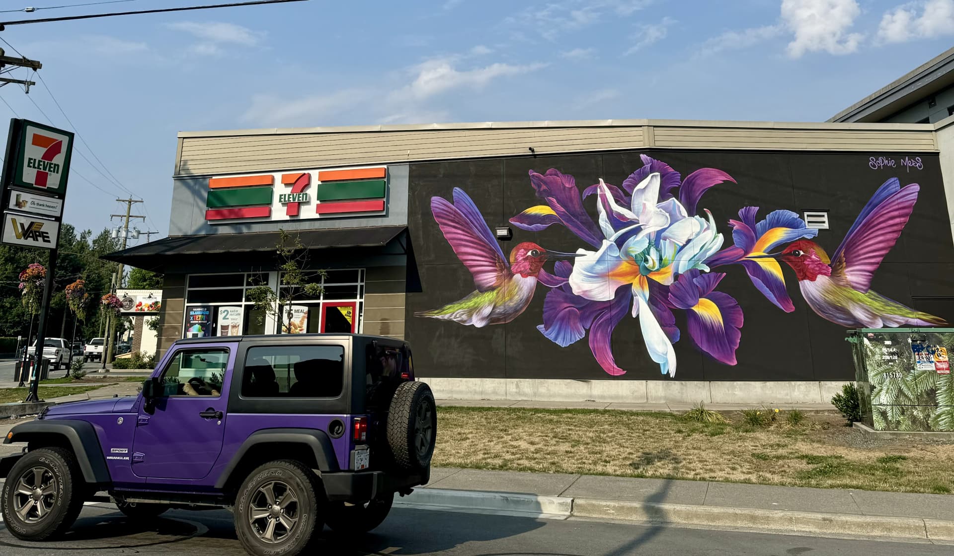Hummingbirds Dance Among Vibrant Blossoms