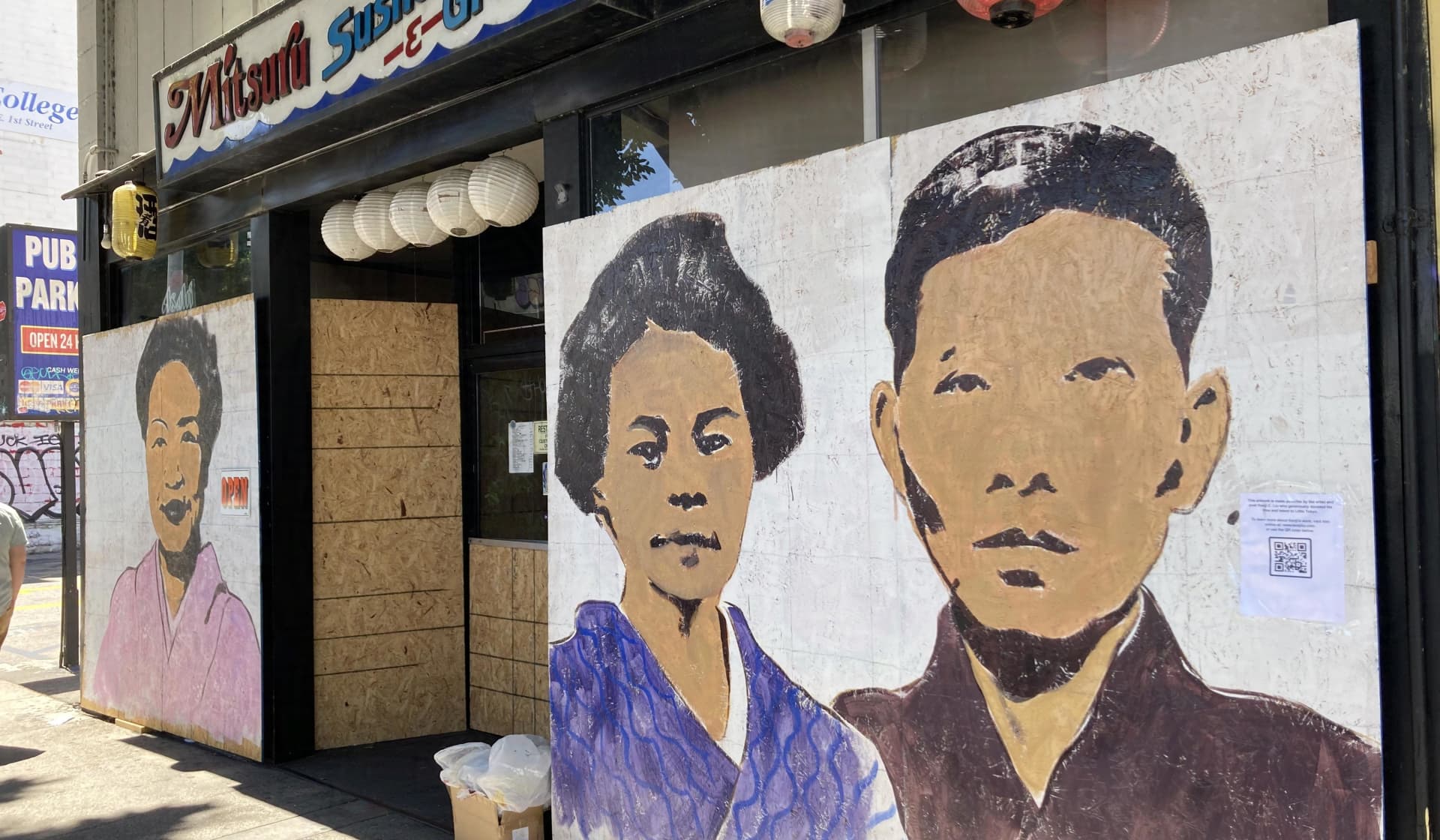 A Community of Immigrants (temporary mural)