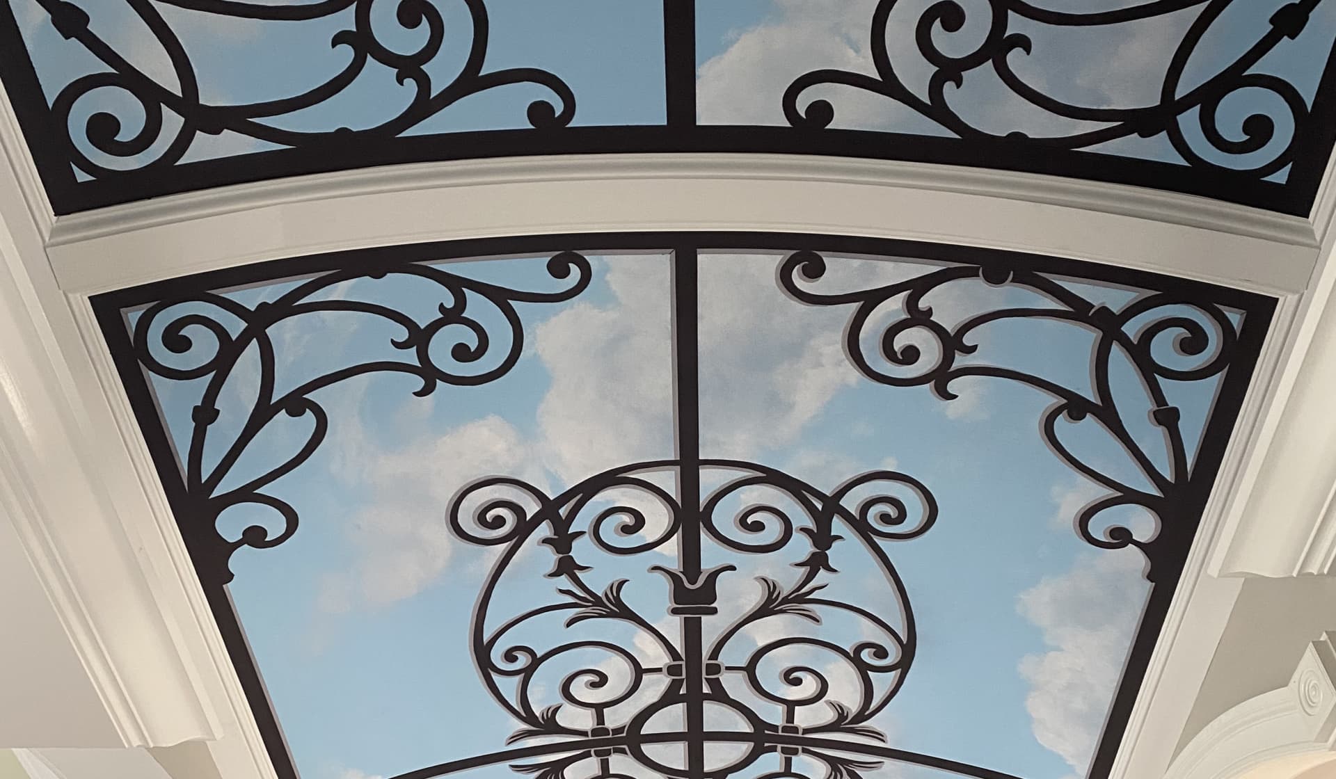 Sky ceiling mural