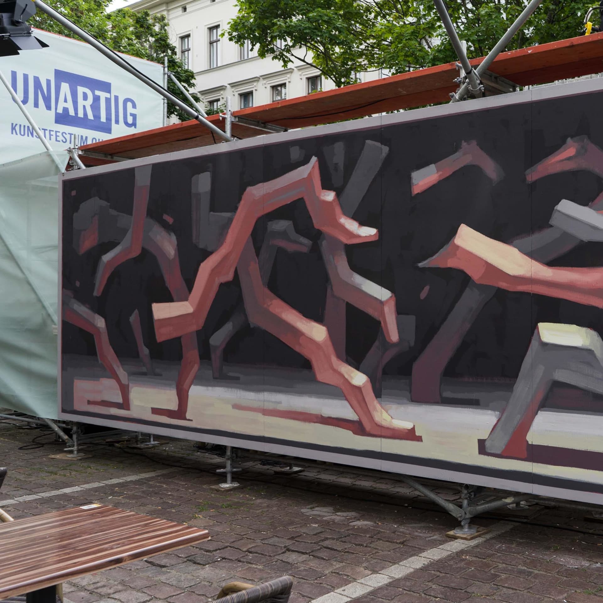 Floating Mural for URBAN NATION  detail