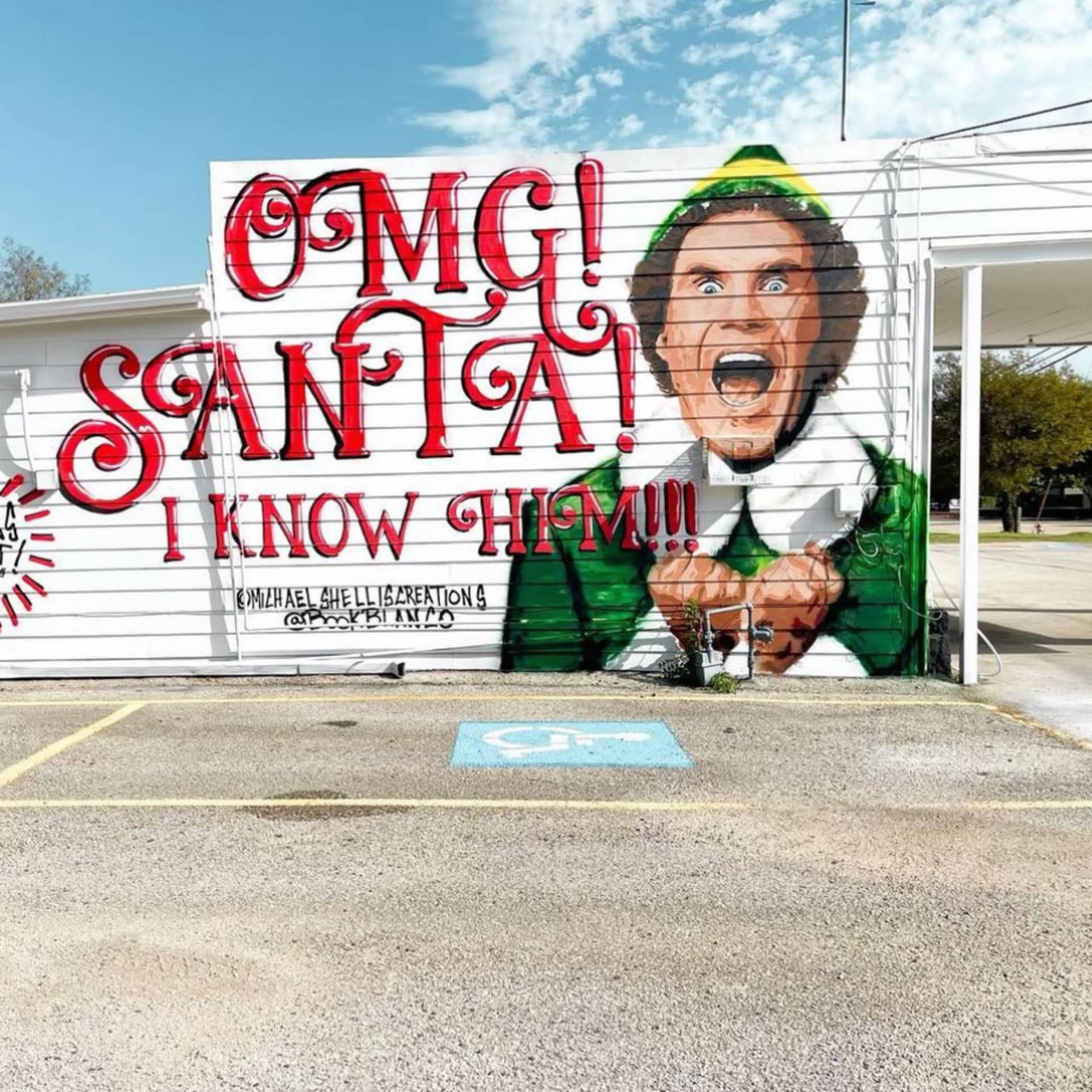 Buddy The Elf Mural detail
