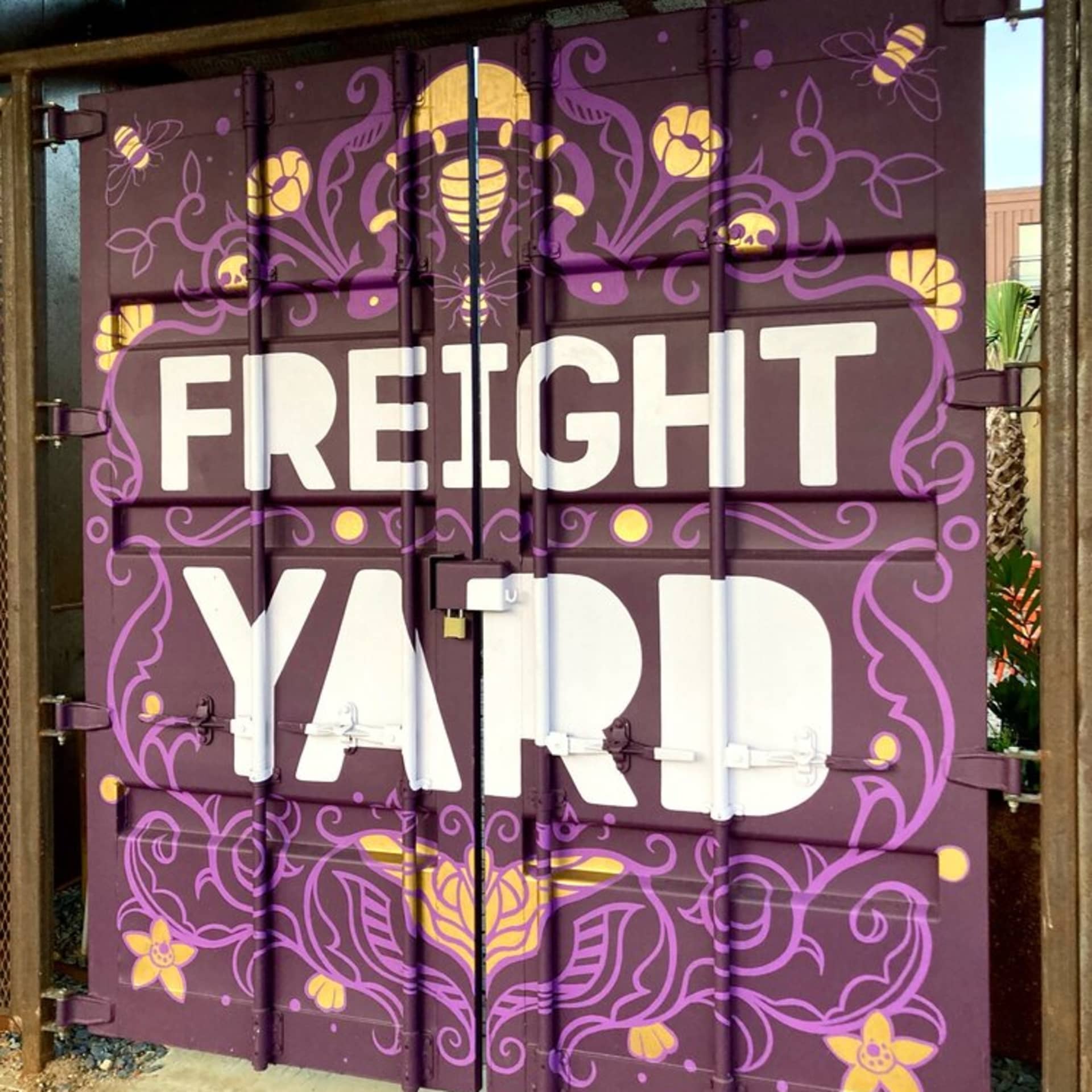 Freight Yard Blossoms in Urban Harmony detail