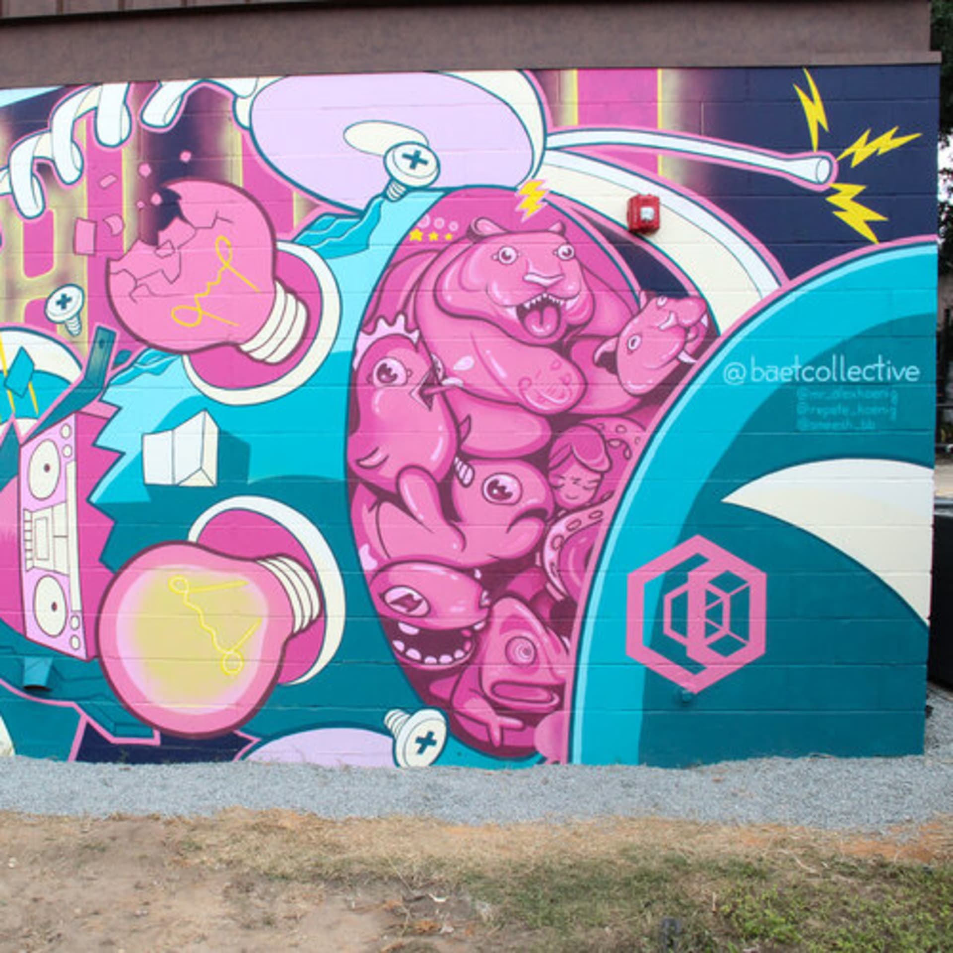 Electric Whimsy in a Colorful Chaos detail