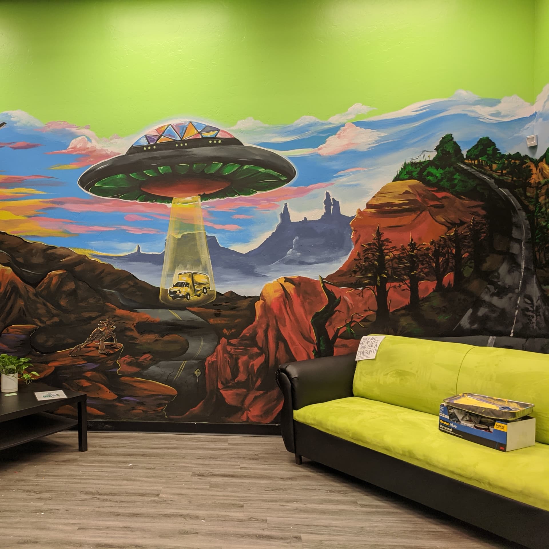 Cosmic Journey Through Vibrant Landscapes detail