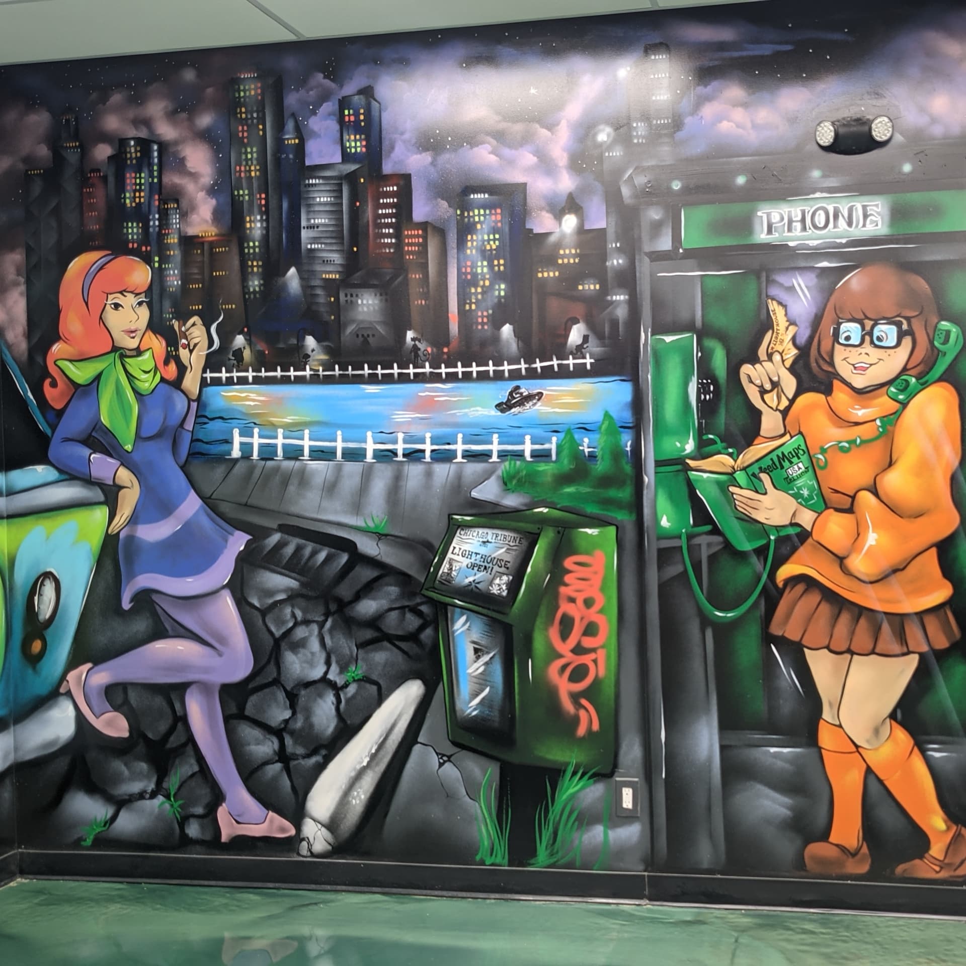 Urban Whimsy: A Nostalgic Encounter detail