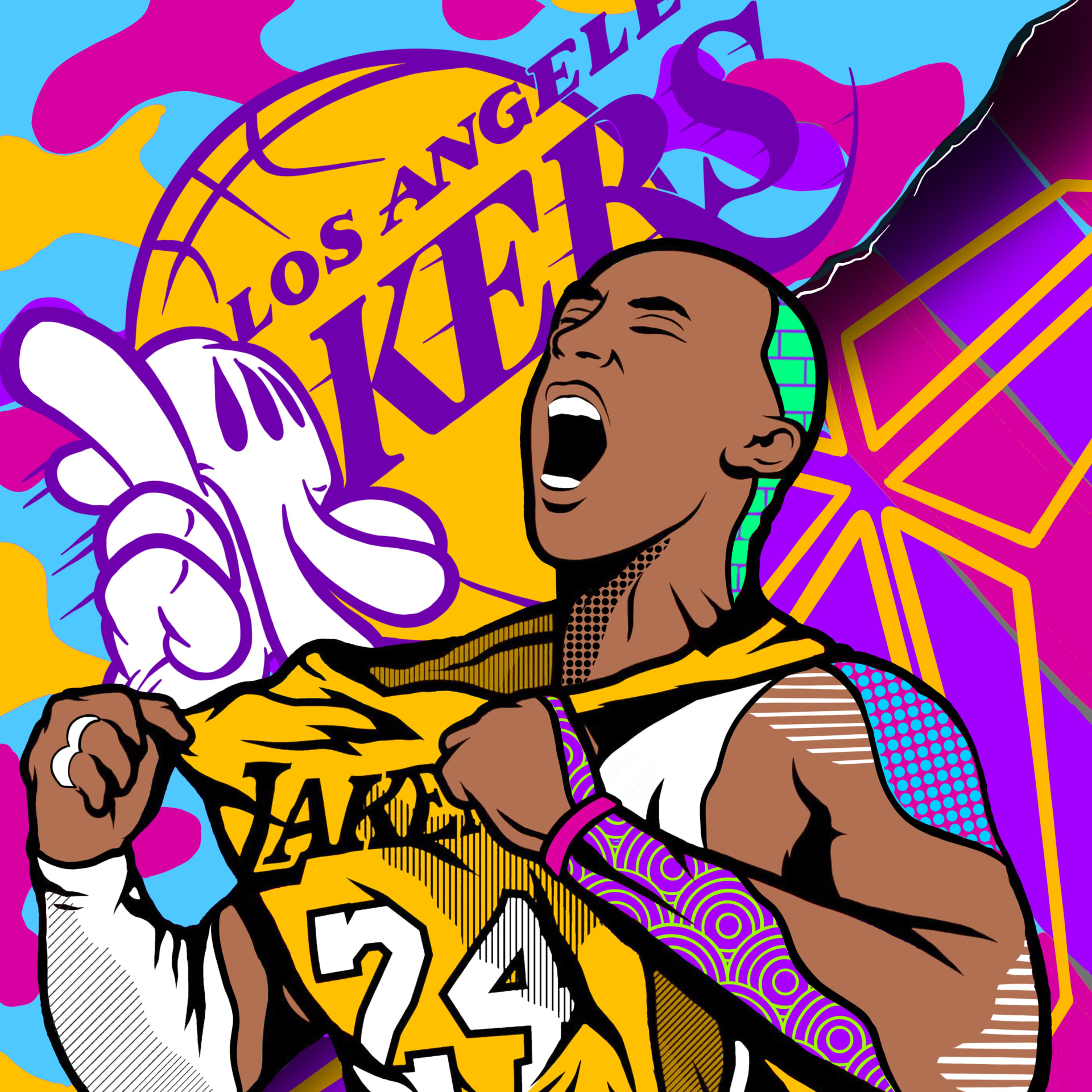 Custom Kobe Bryant Design detail
