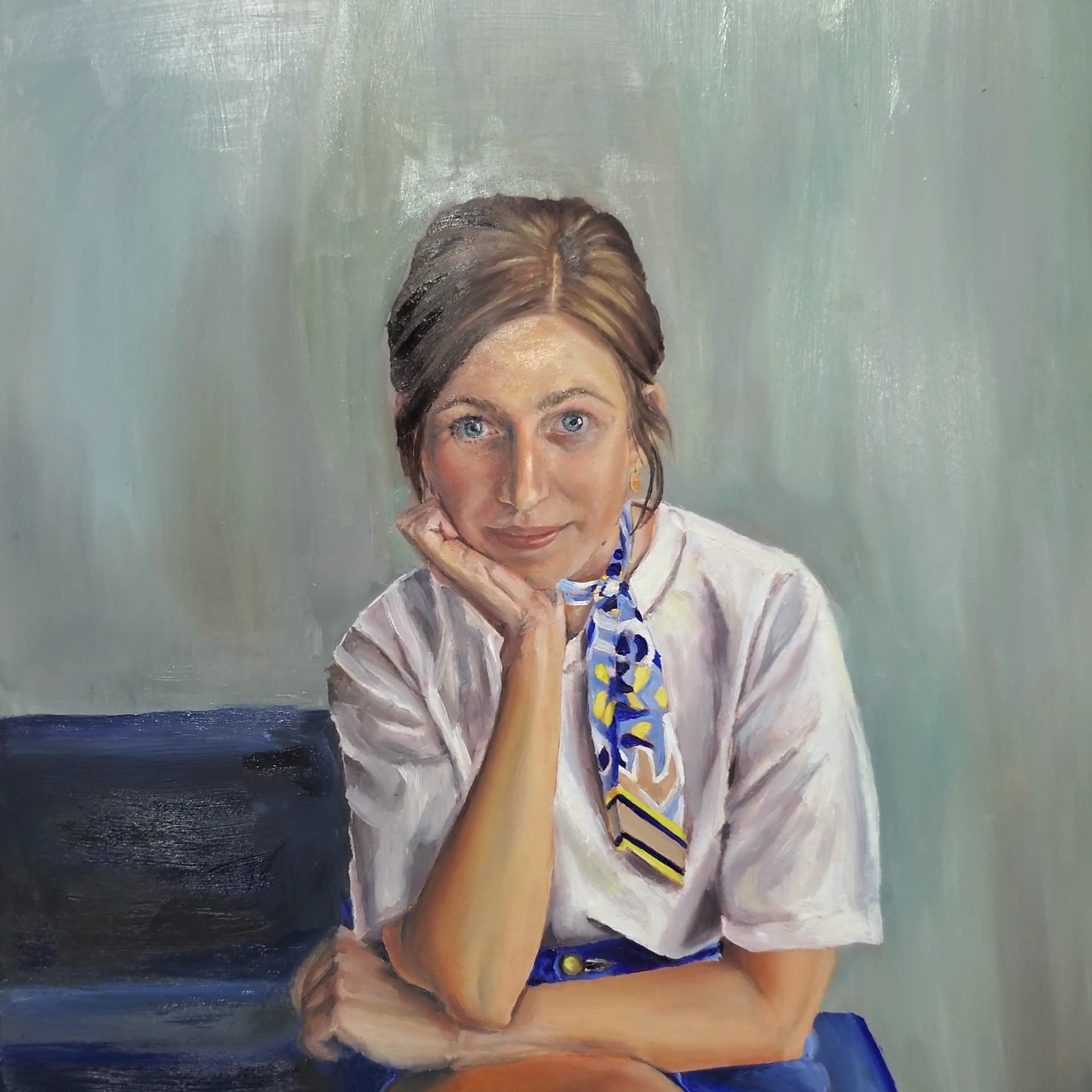 Contemplation in Colorful Stillness detail