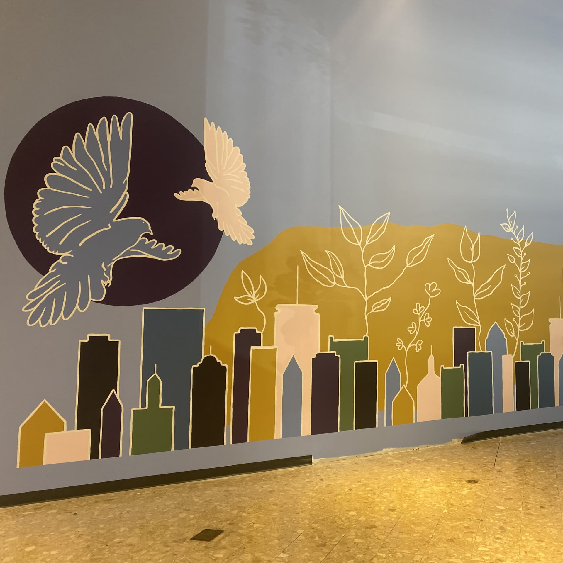 Neiman Maarcus Mural detail
