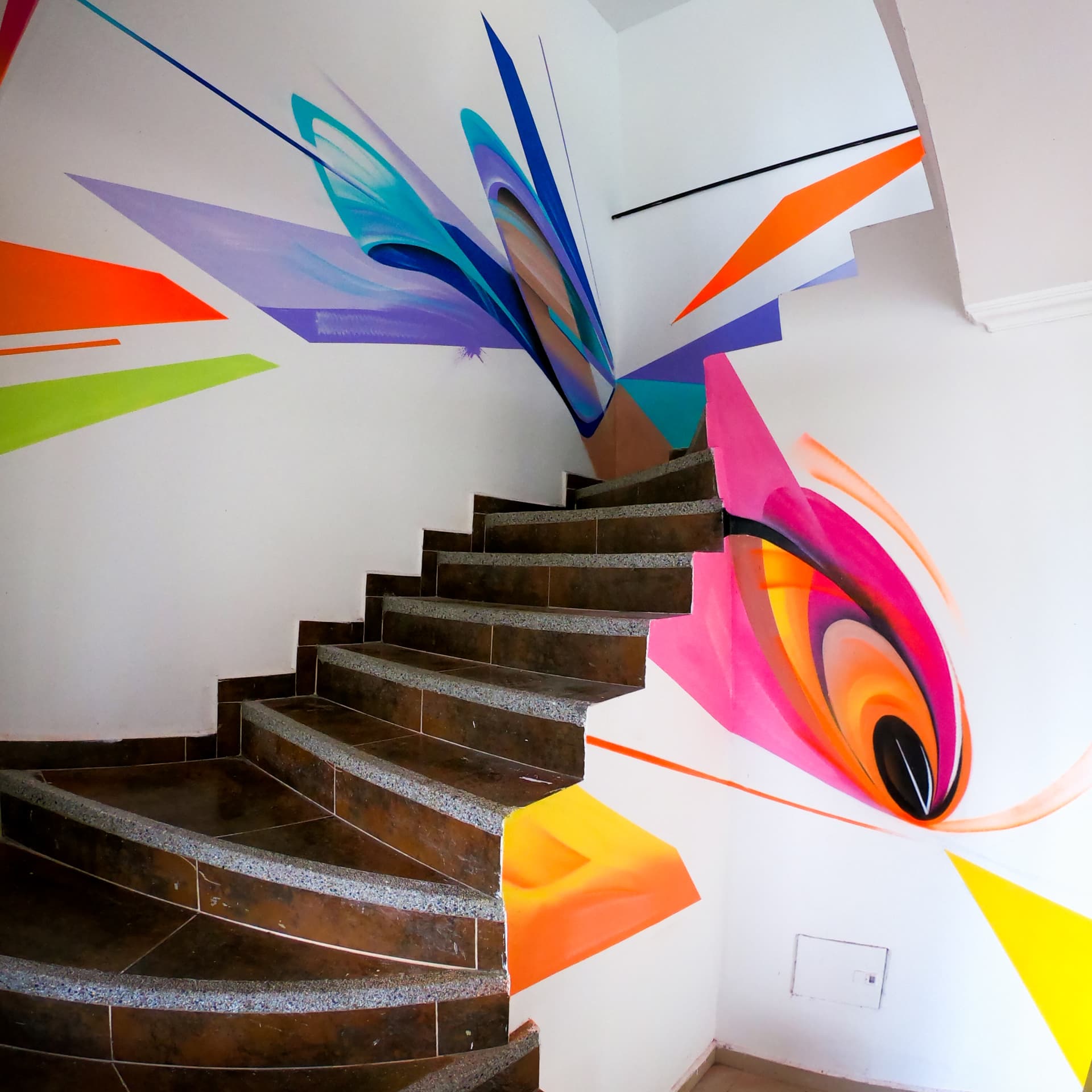 Vibrant Ascension Through Colorful Dimensions detail