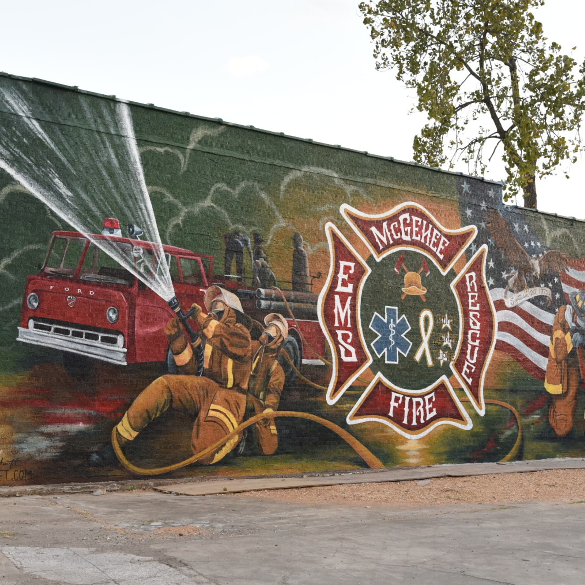 McGeHee Fire Memorial detail
