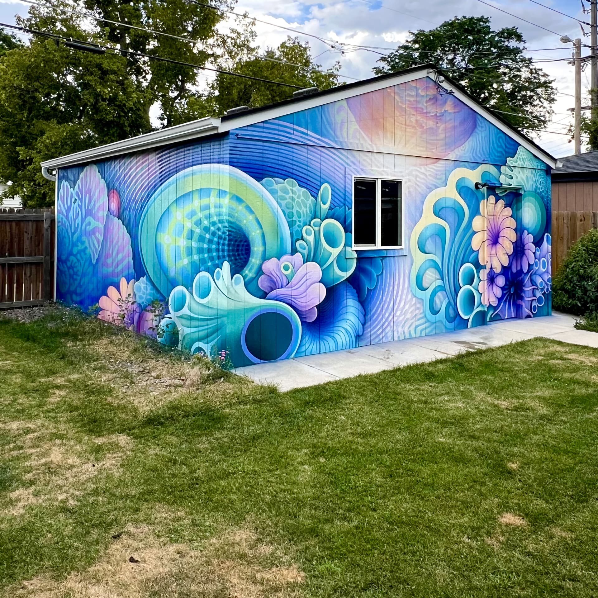 Residential Ocean Mural detail