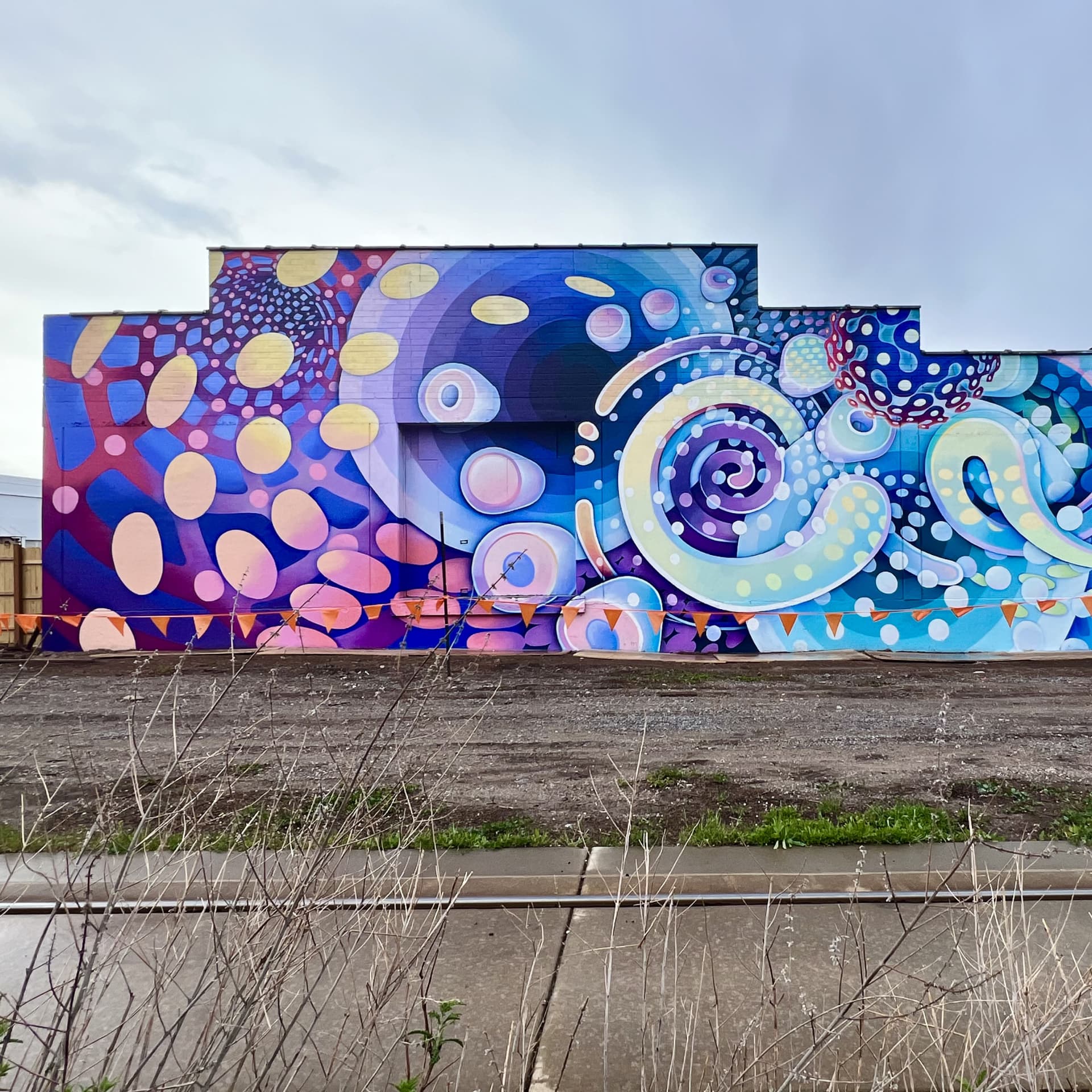Whirls of Color in Urban Harmony detail