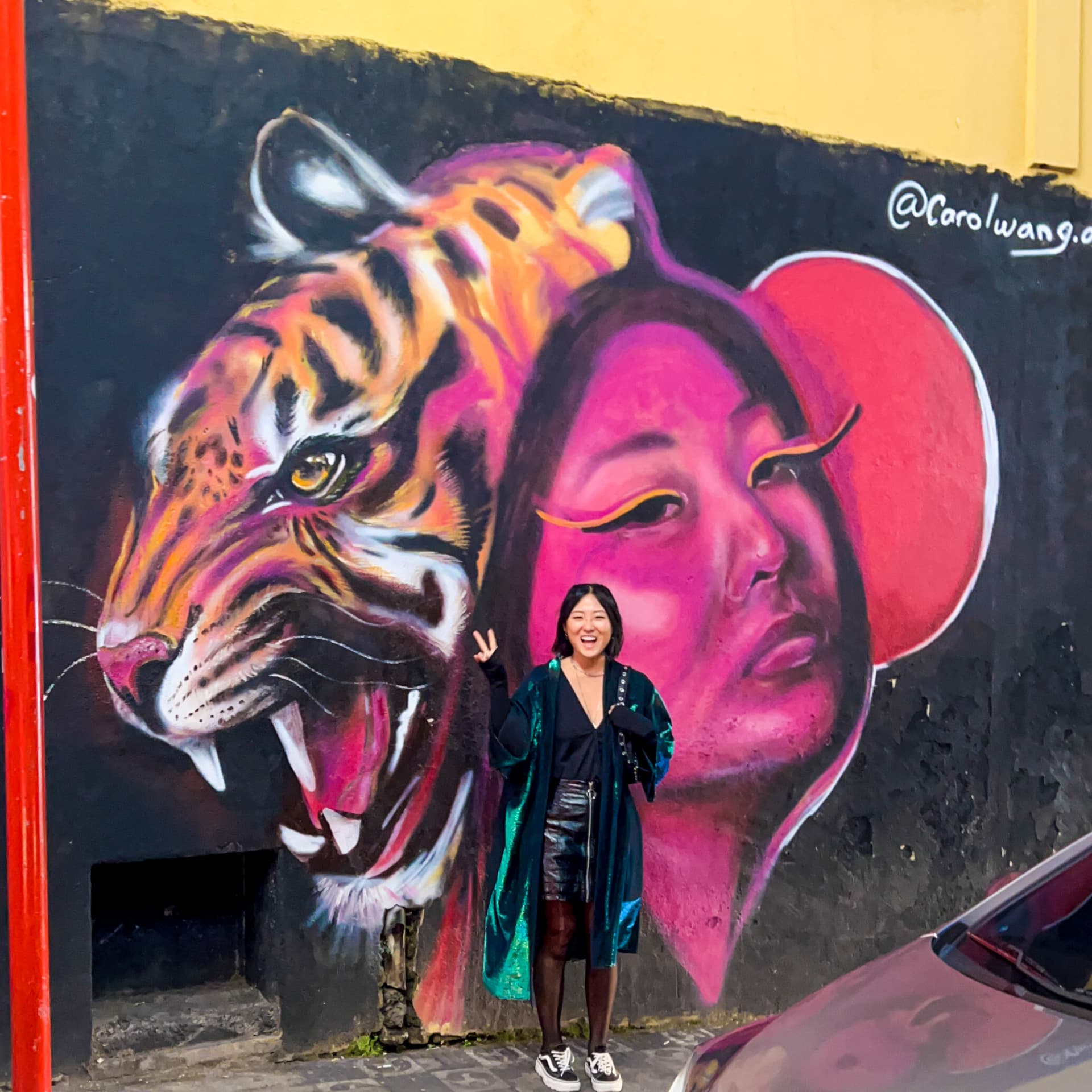 Self Portrait Mural - Liberdade Brasil detail