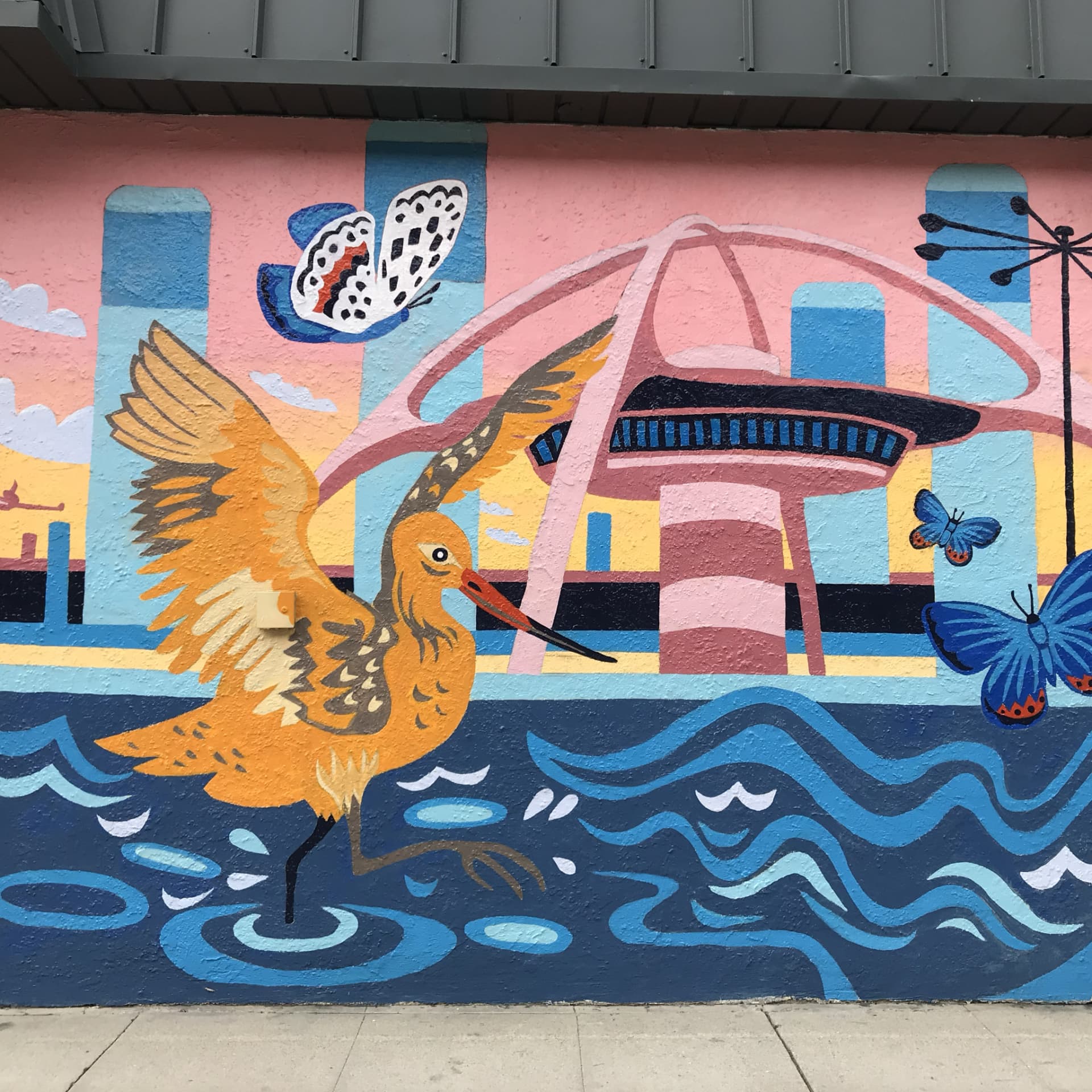 LAX Inspired Mural detail