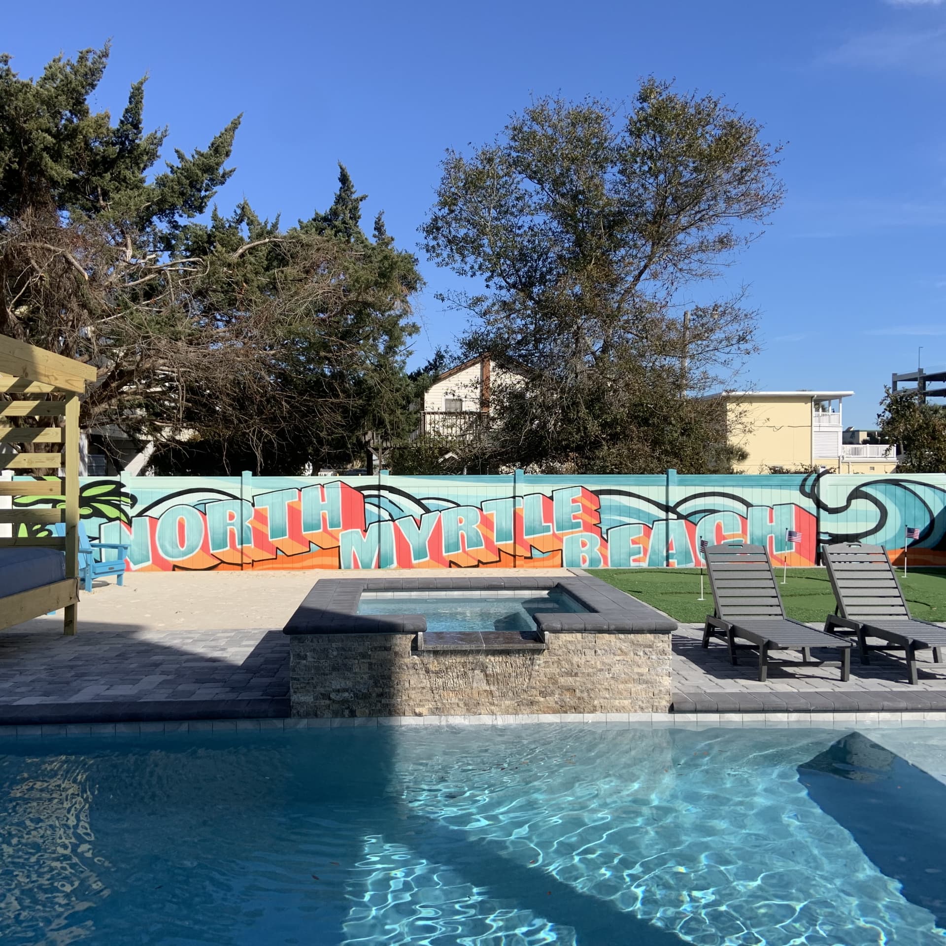Aqua Sands Pool Wall detail