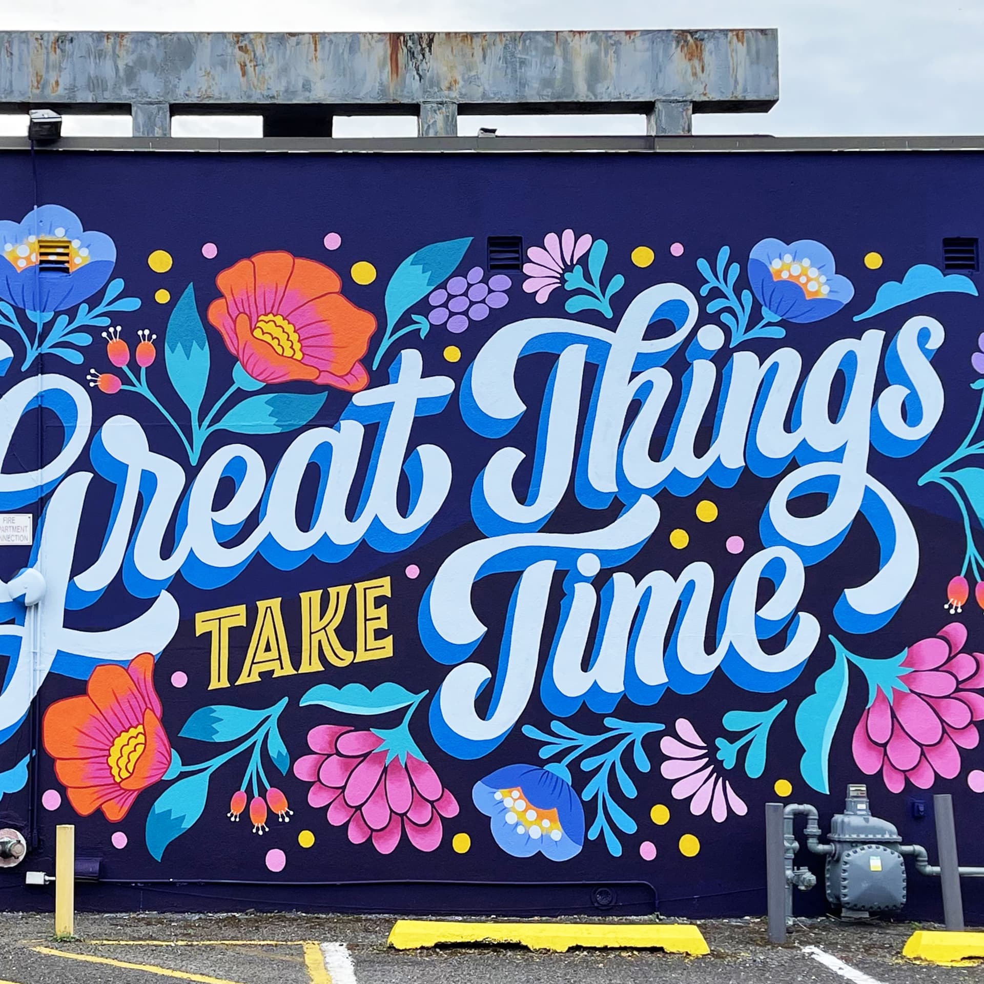 Great Things Take Time detail
