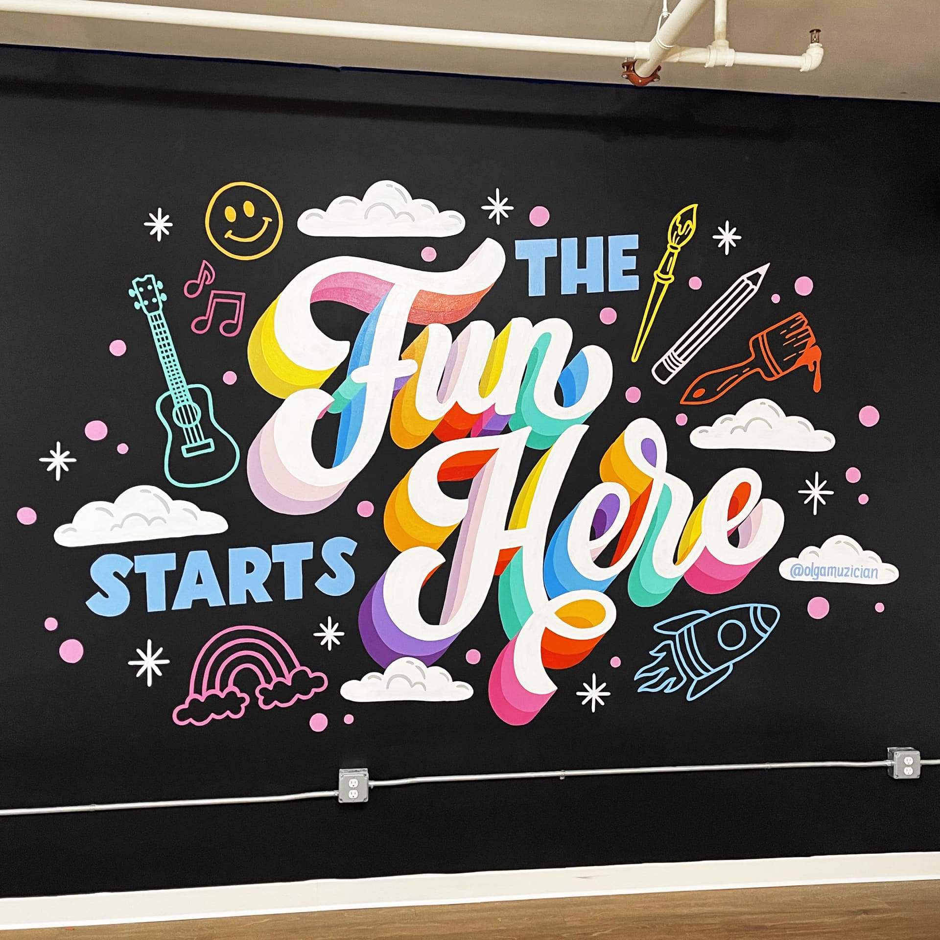 The Fun Starts Here detail