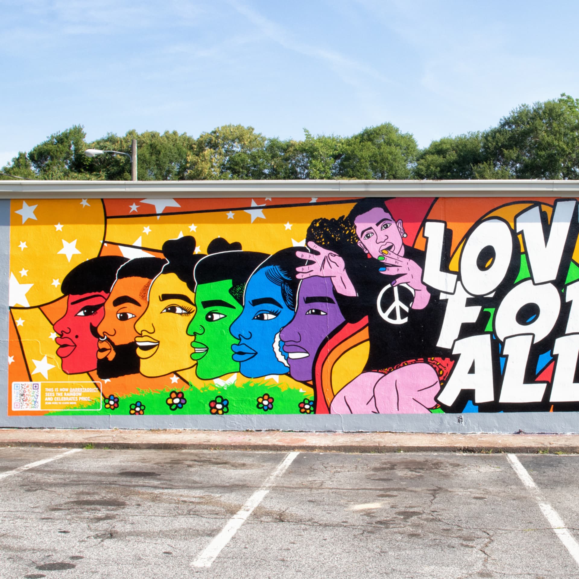 "Love for All" Skittles Pride detail