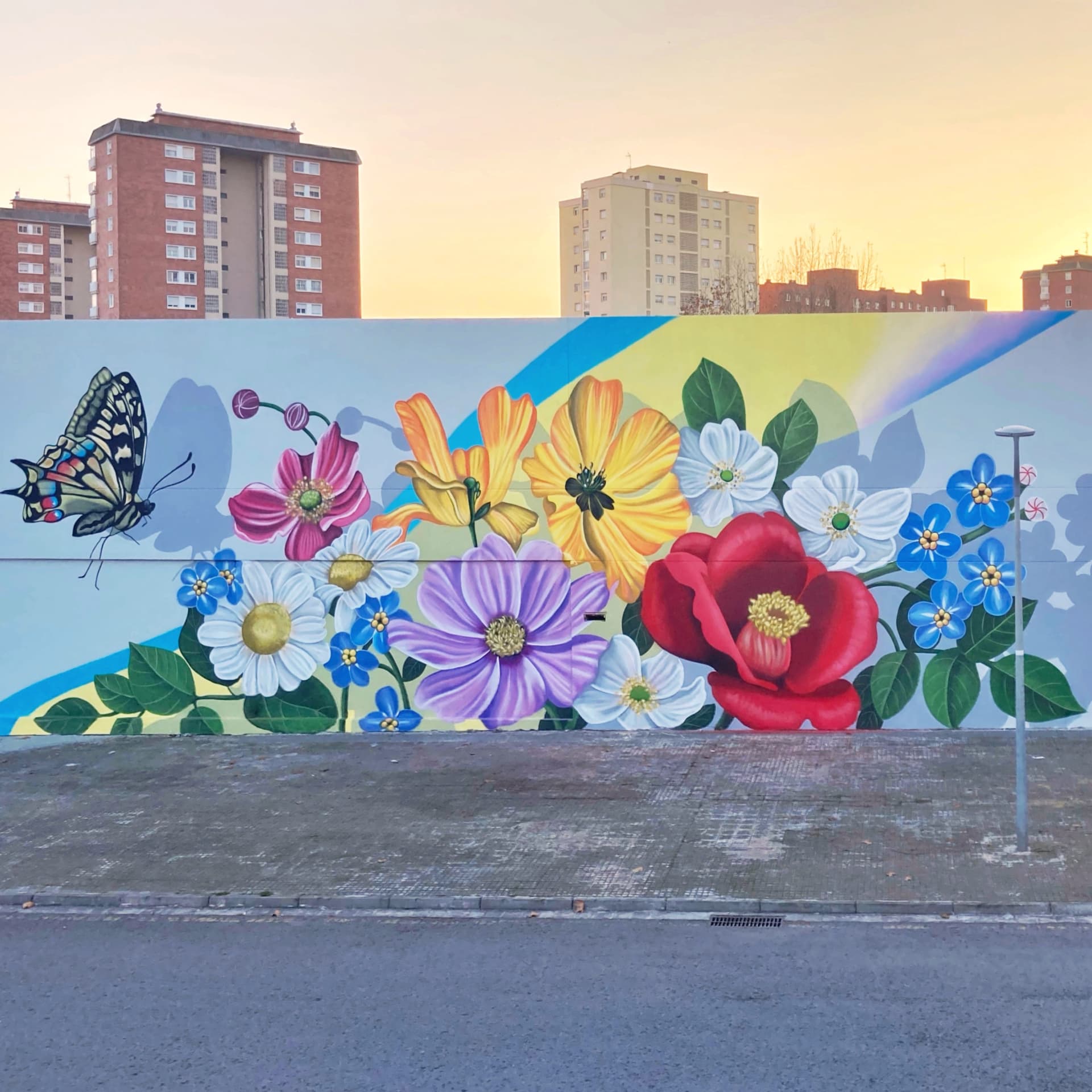 Whispers of Color in Urban Bloom detail