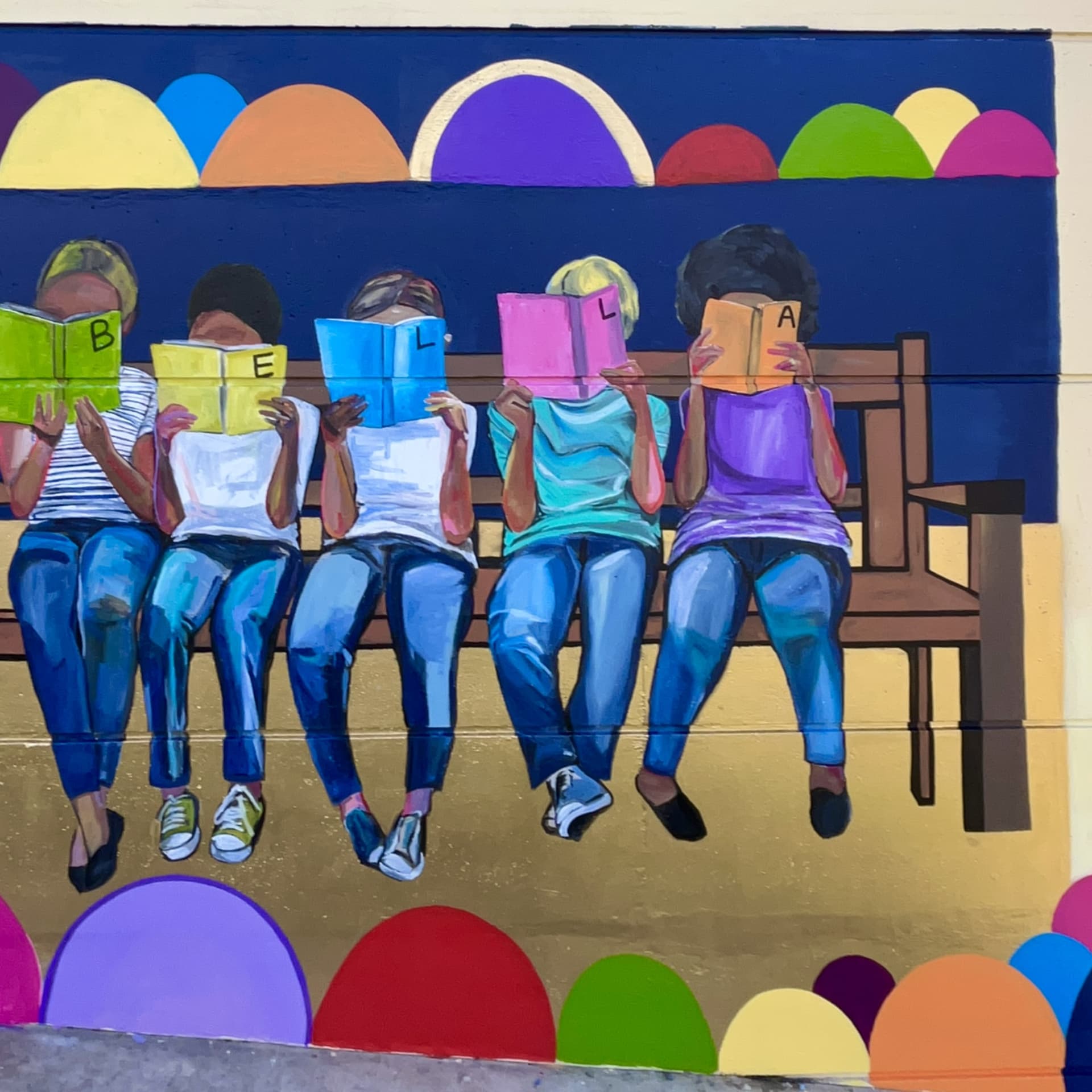 Reading Together in Vibrant Harmony detail