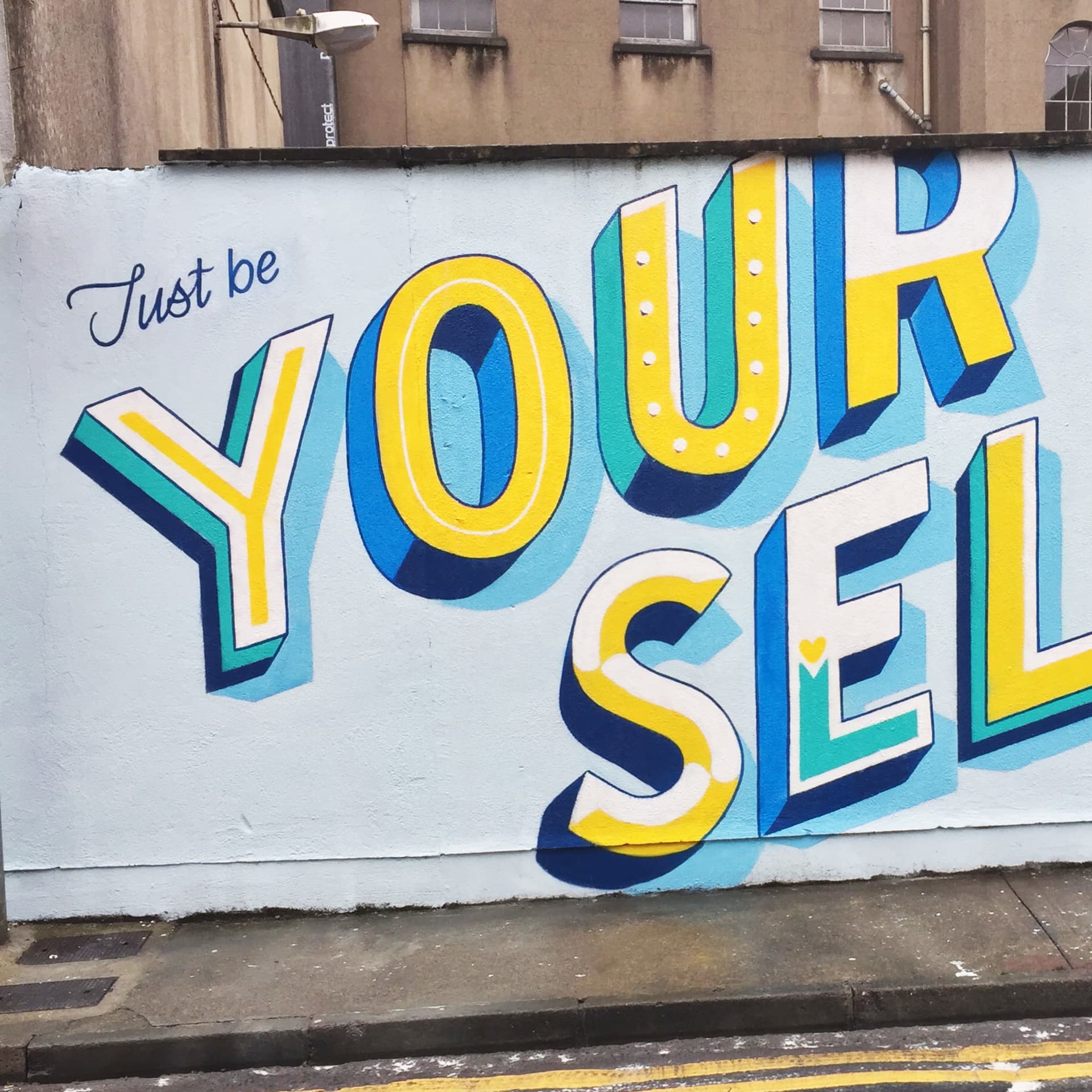 Just be yourself detail