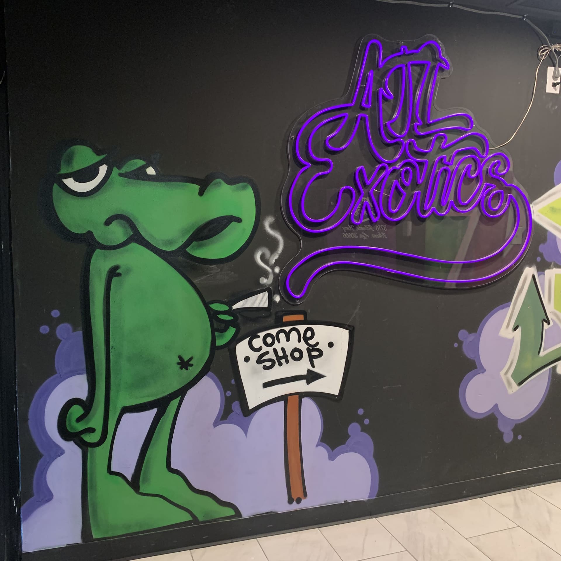 Smoke shop detail