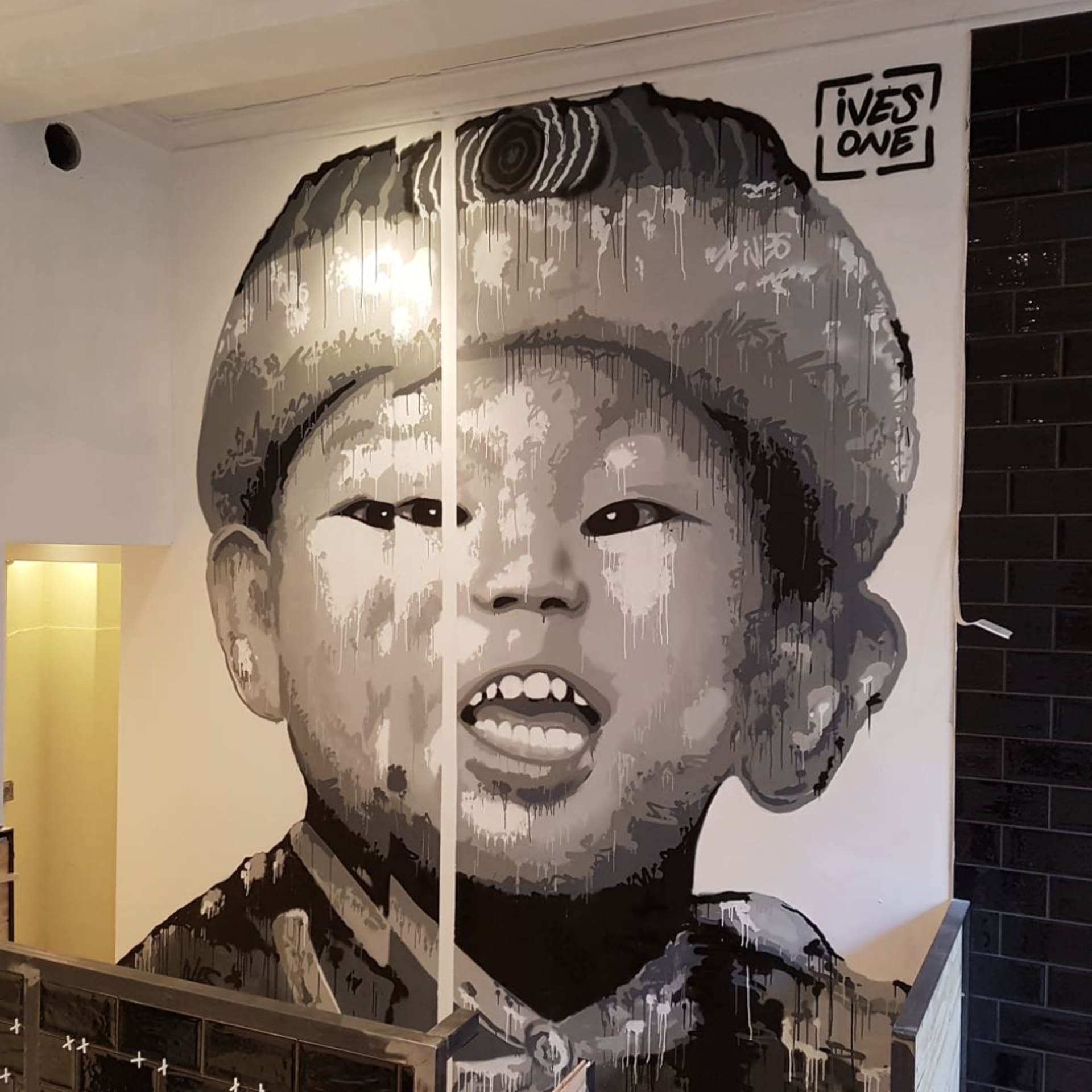Joyful Echoes of Innocence in Monochrome detail