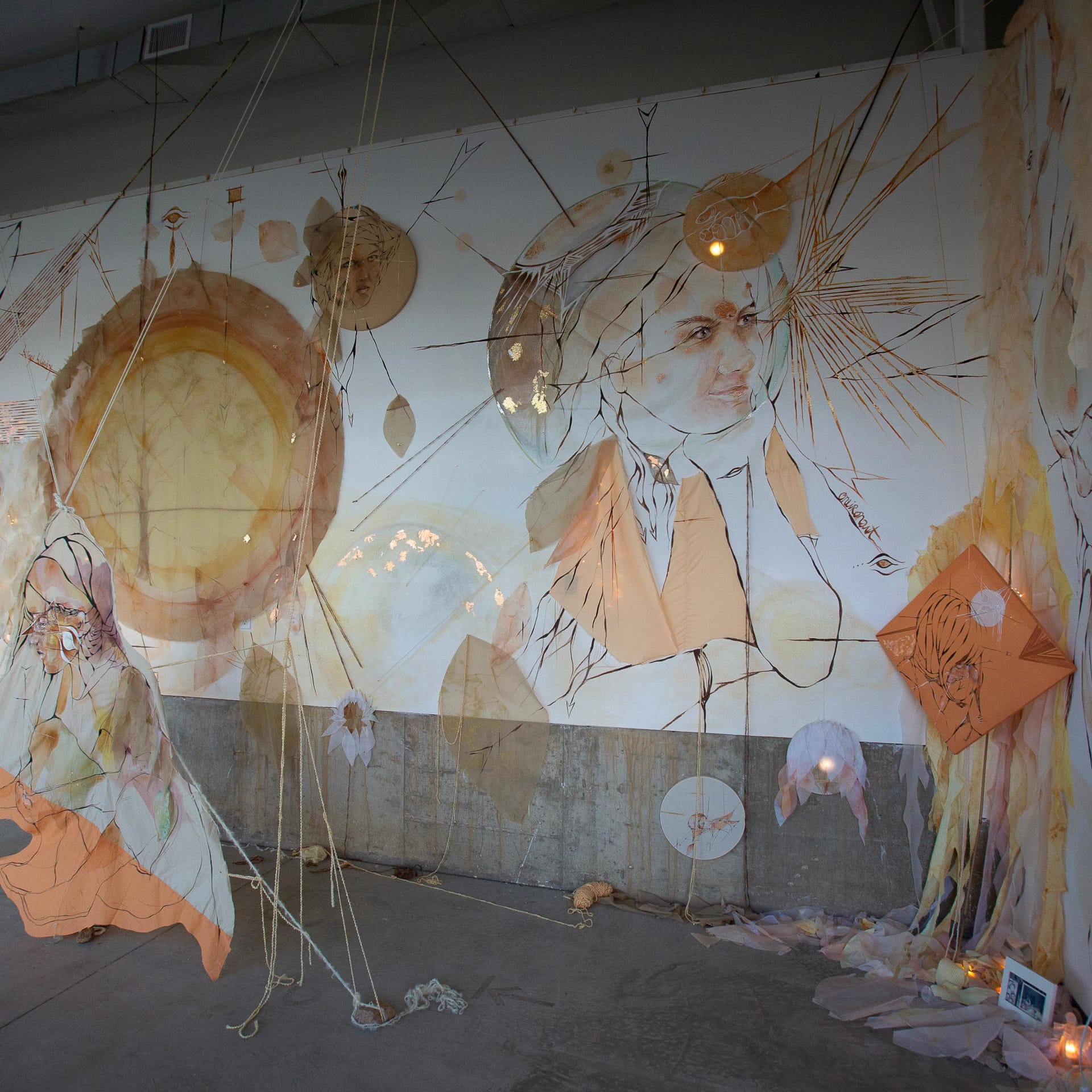 " In Bloom --- Beings Believing "--- Immersive Interactive Installation detail