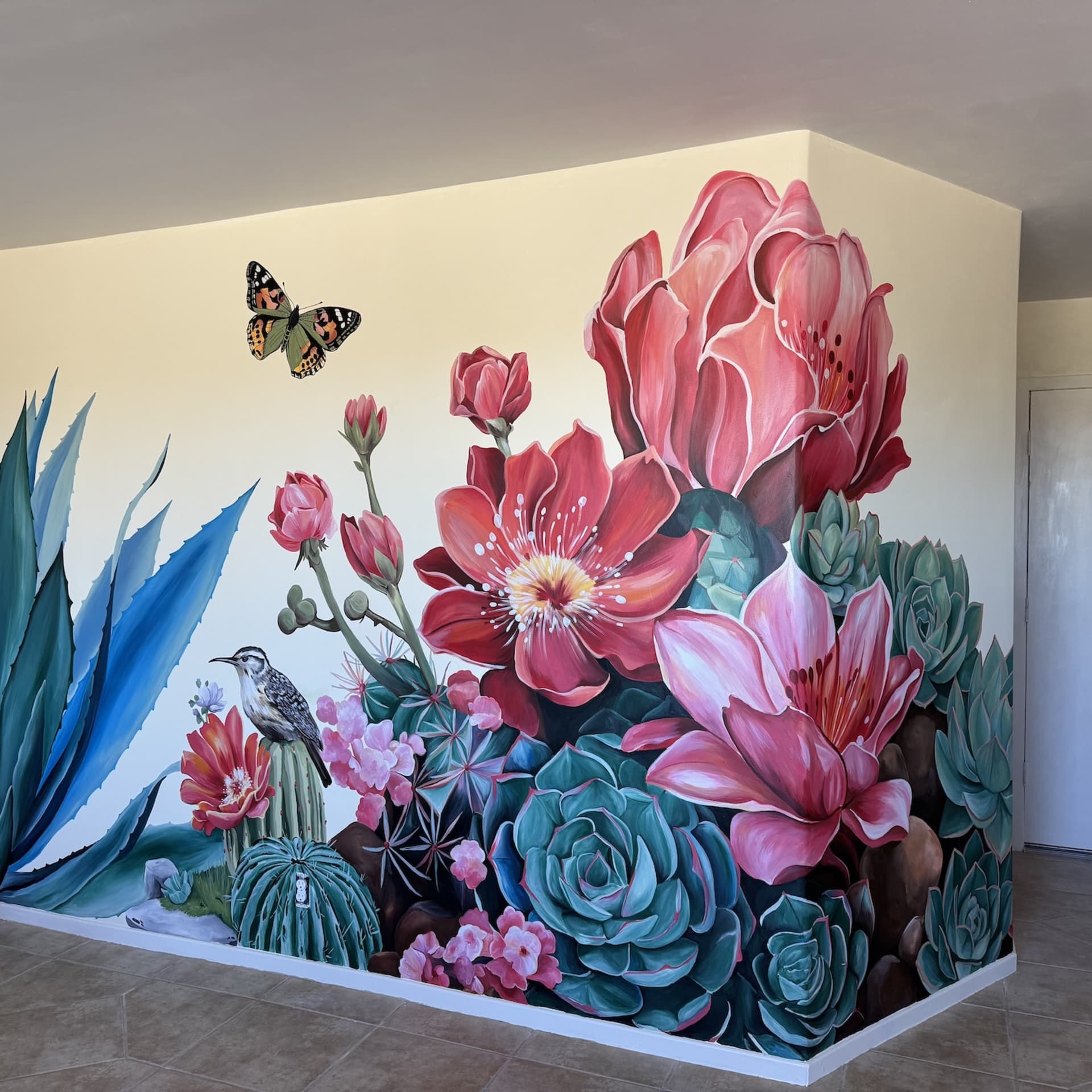 Joshua Tree Desert Mural  detail