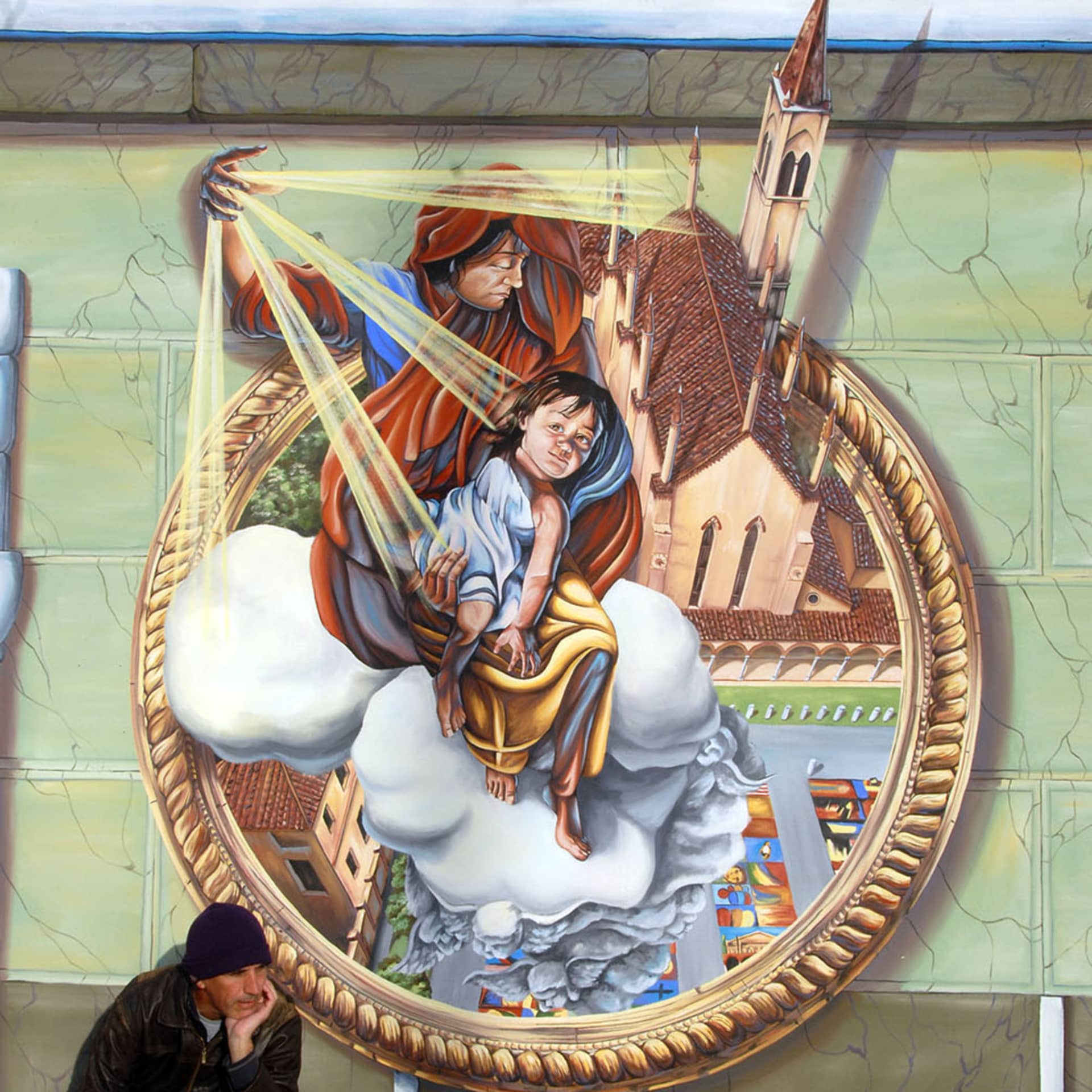 Madonnari Mural detail