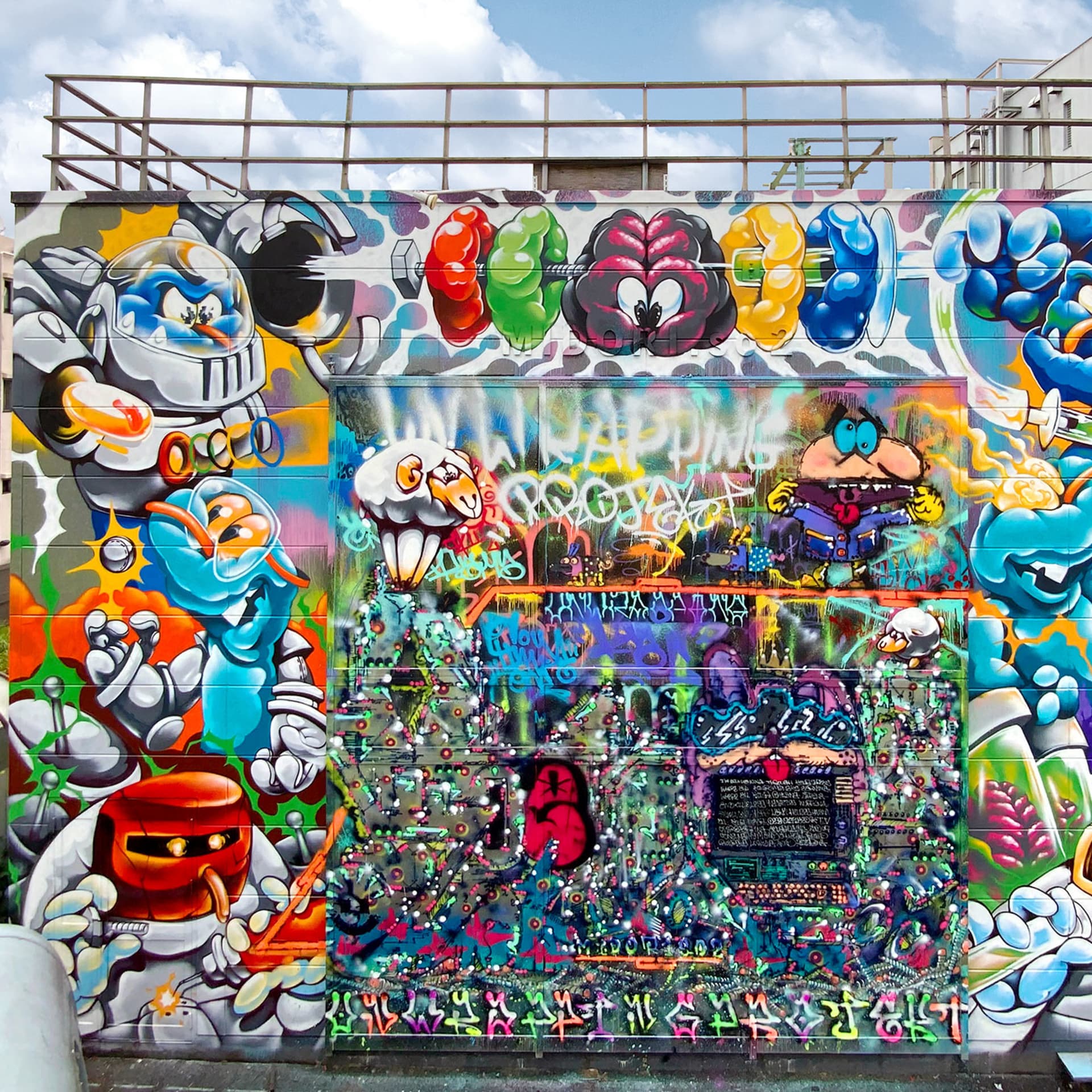 Anthropomorphic Creatures in Vivid Dreamscape detail