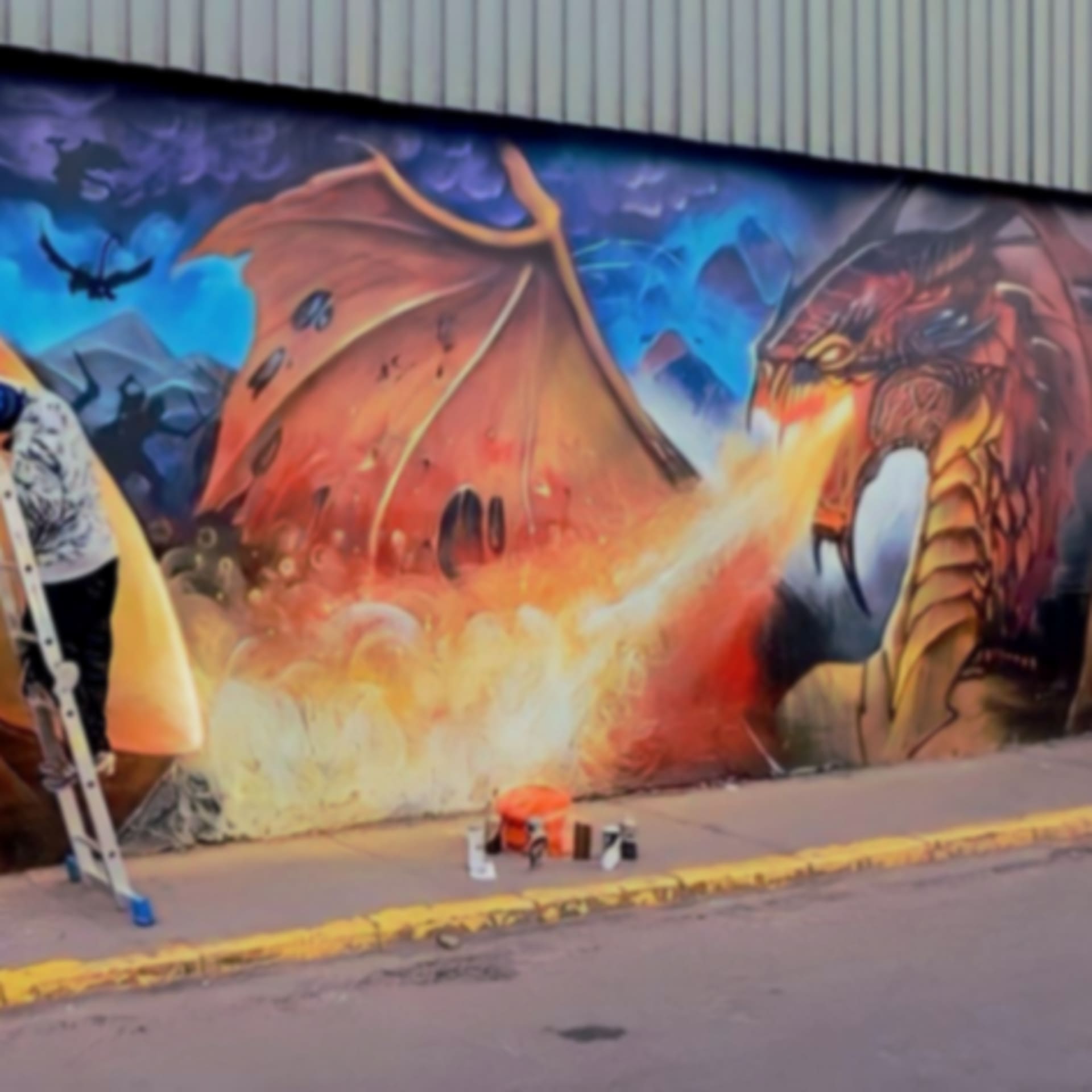 Knights and dragons detail