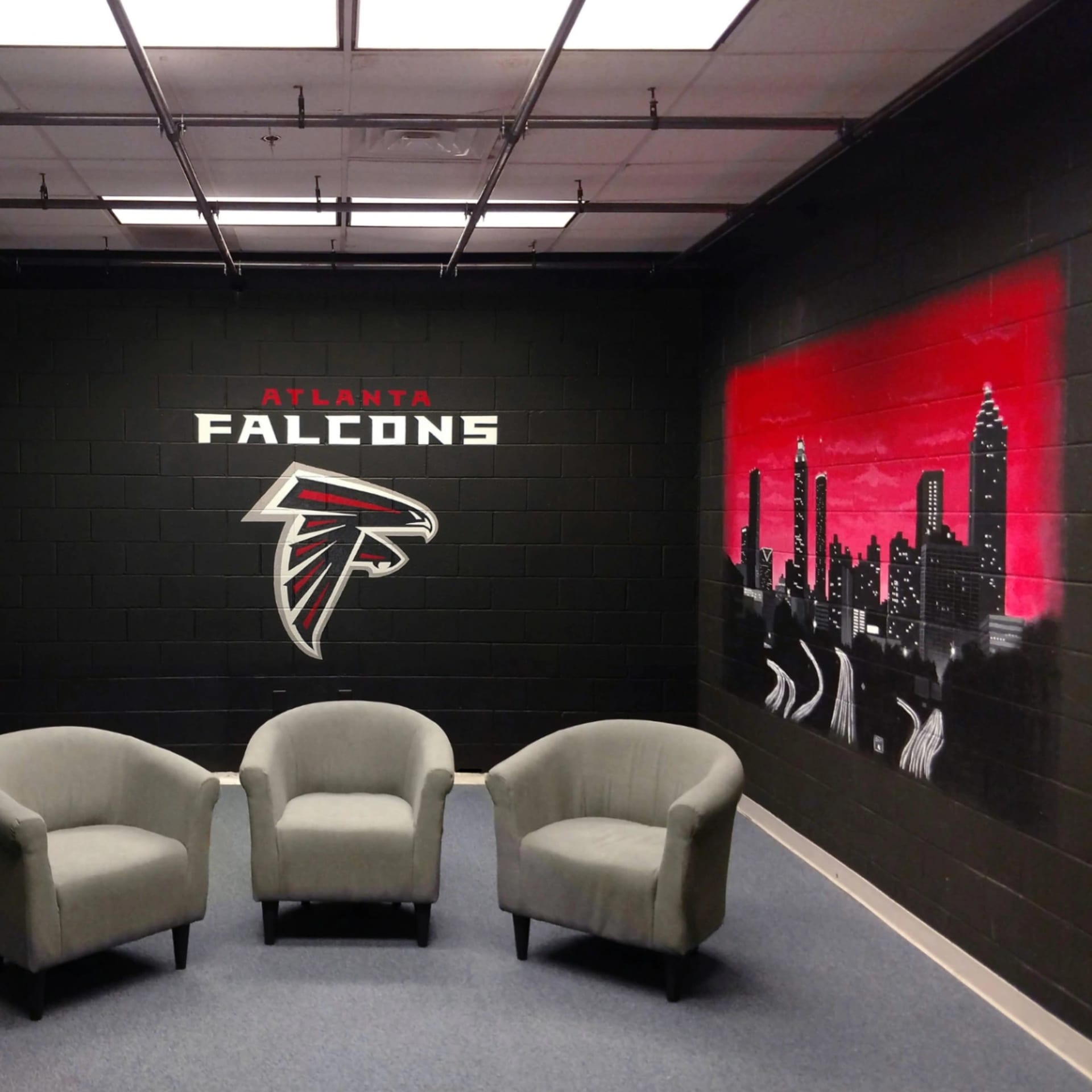 Mural for Atlanta Falcons detail