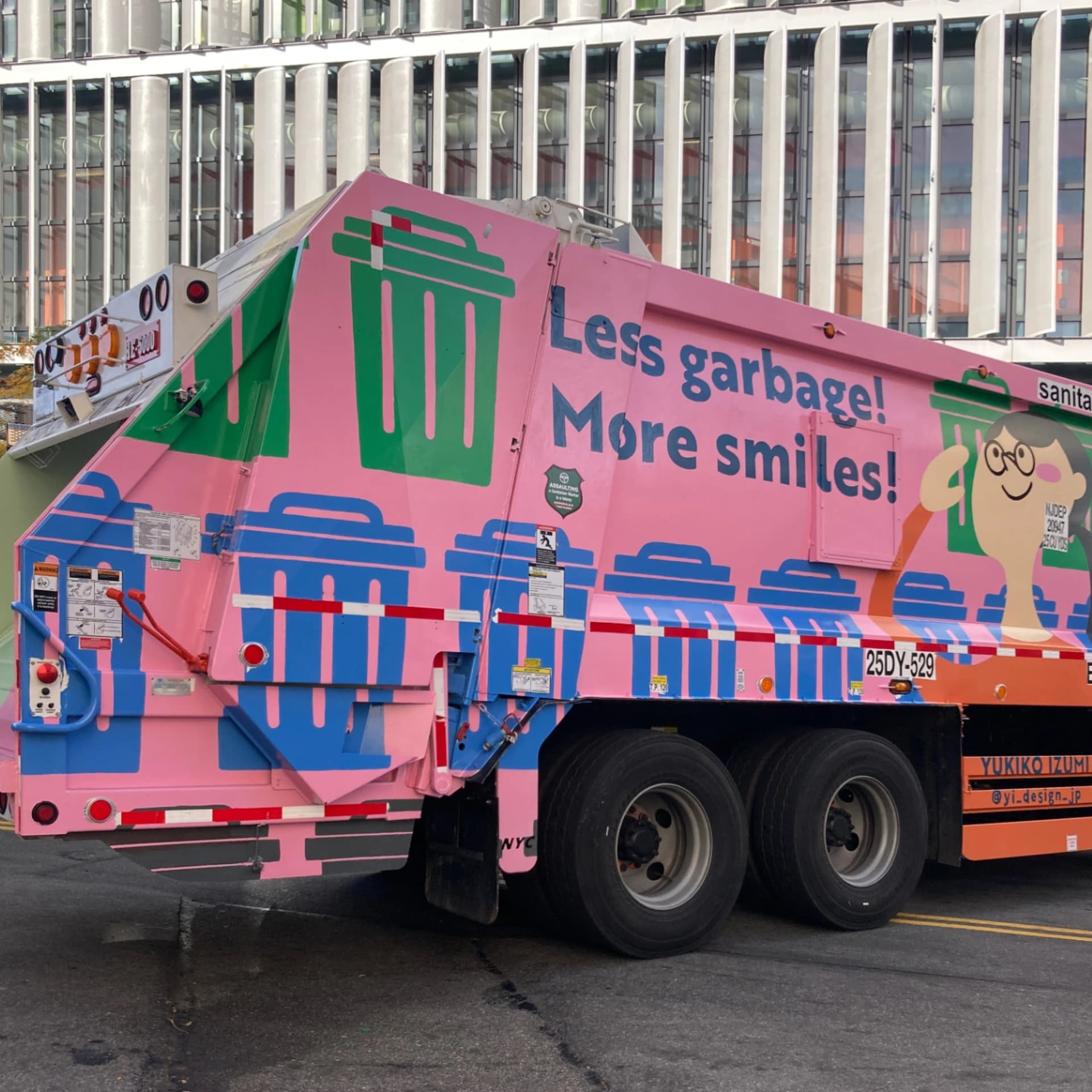 DSNY Trucks of Art /  Encouraging People to Compost and Less Garbage detail