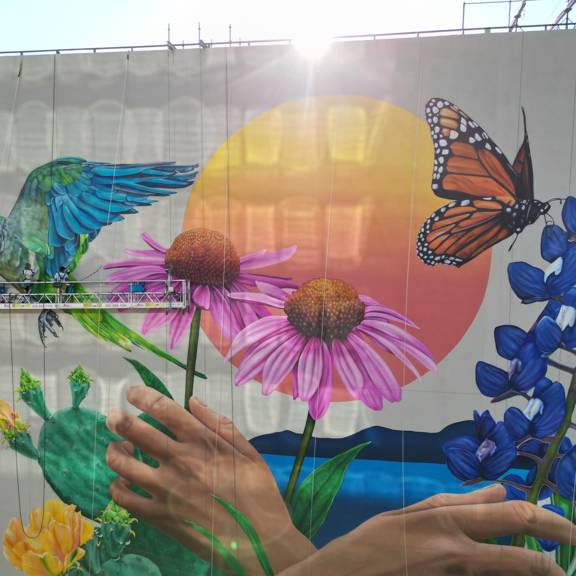 Nature's Embrace in Vibrant Harmony detail