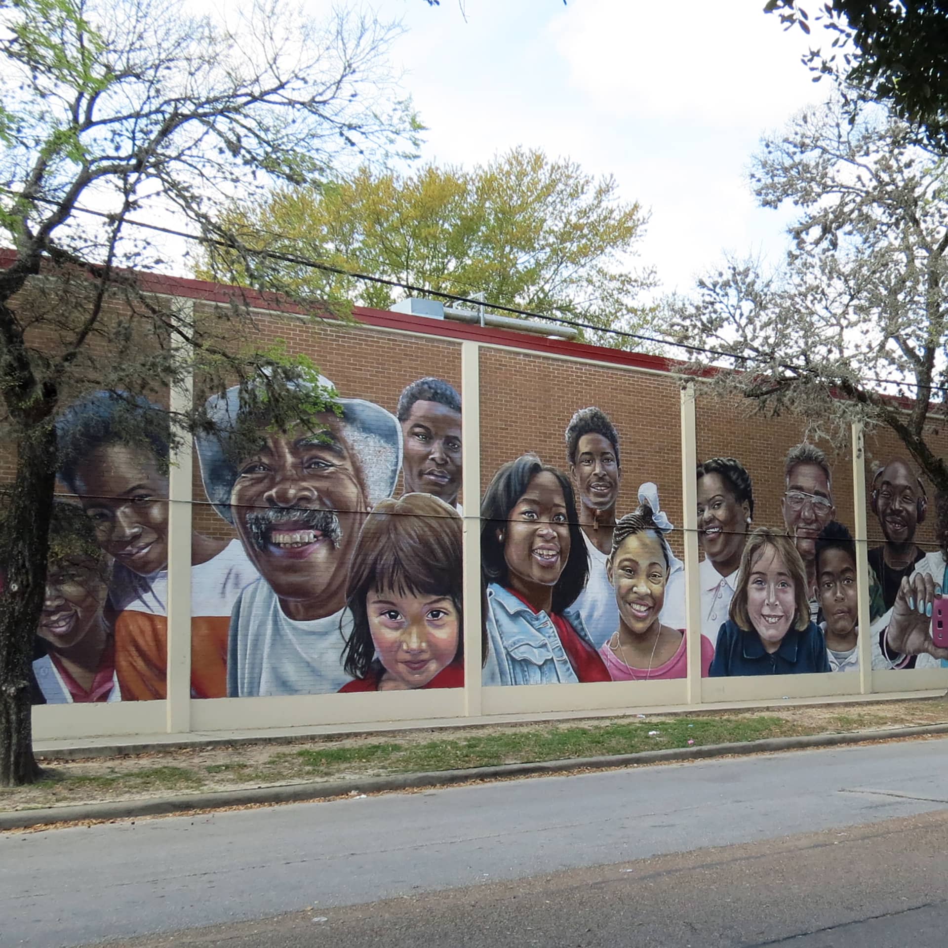 The selfie mural detail