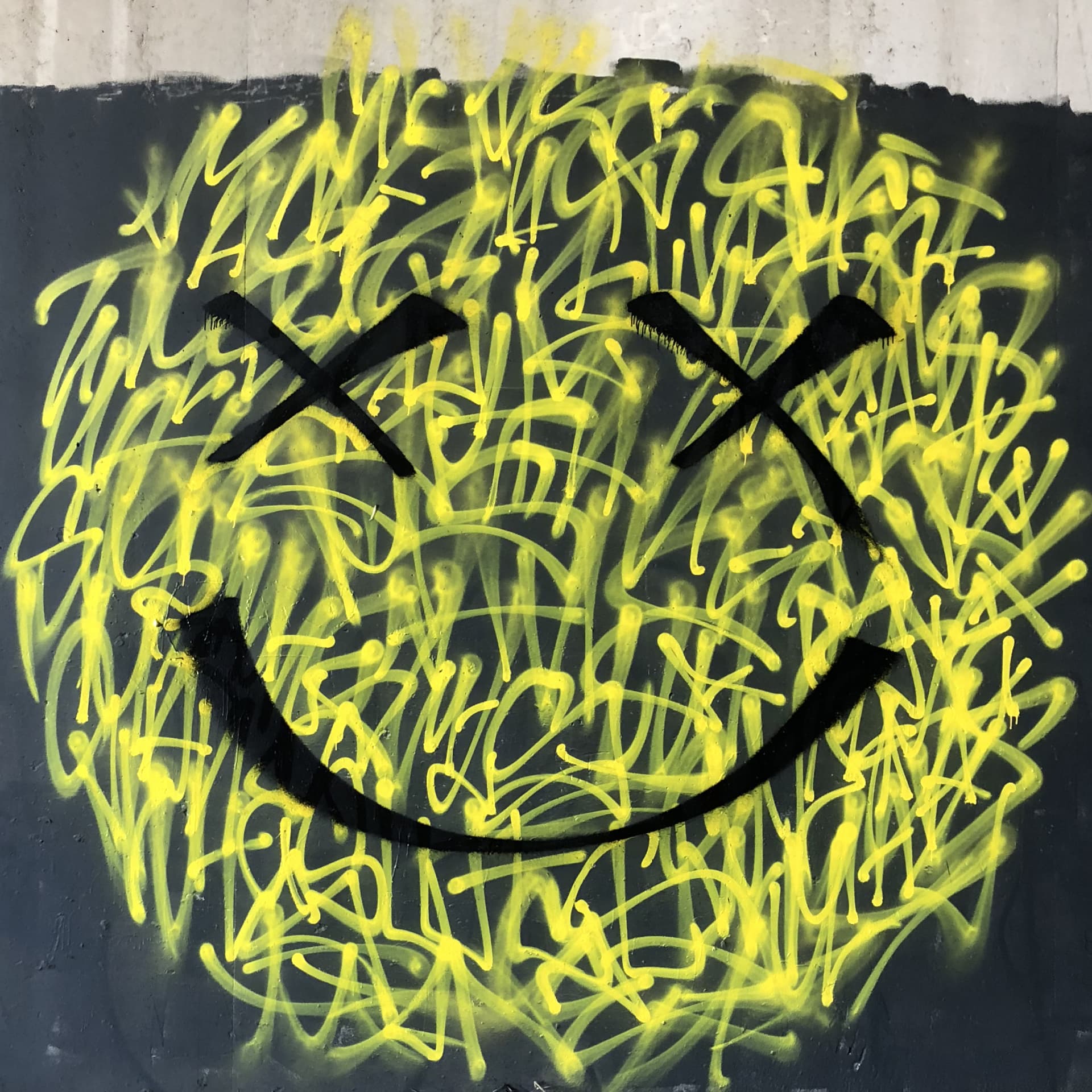 Joyful Chaos in Neon Whispers detail