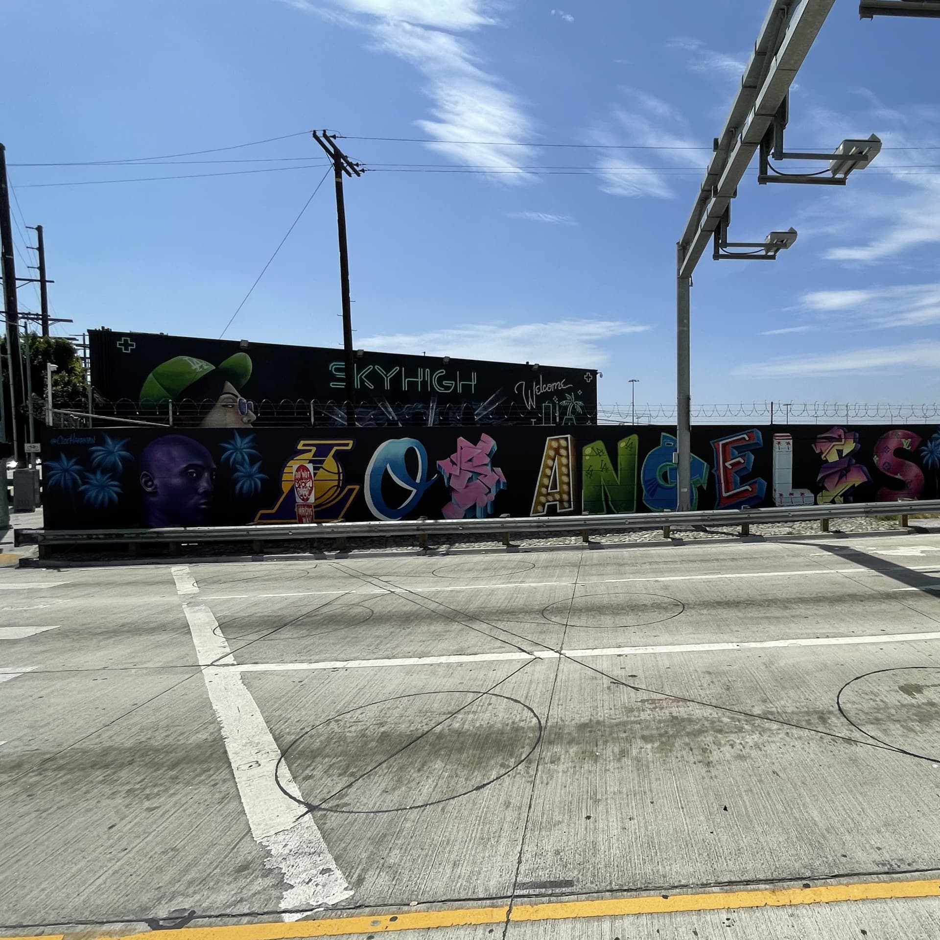 Vibrant Echoes of Los Angeles Spirit detail