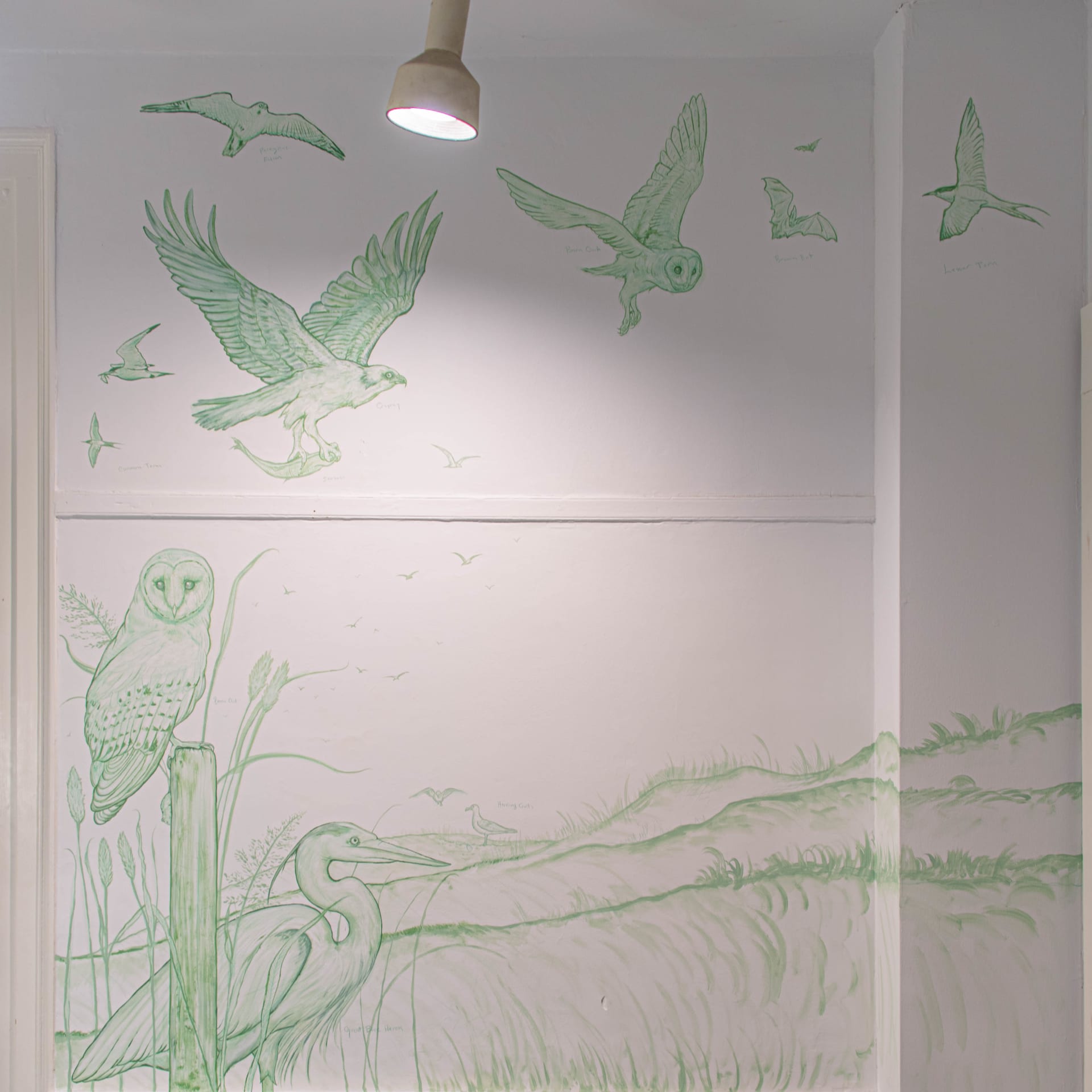 Whispers of Nature in Soft Green Hues detail