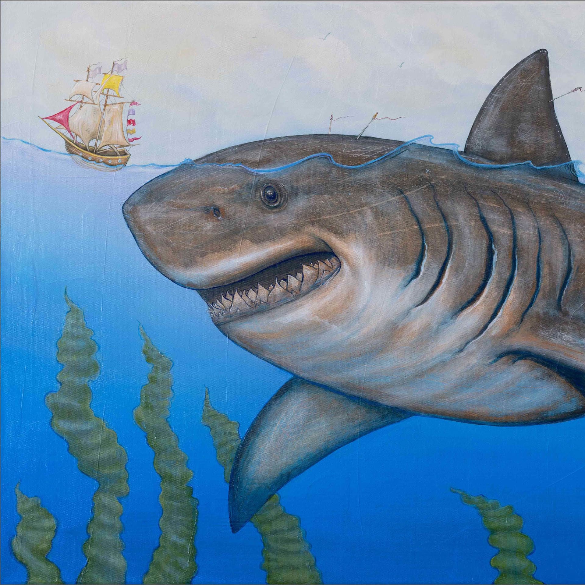 Majestic Depths of the Ocean's Guardian detail