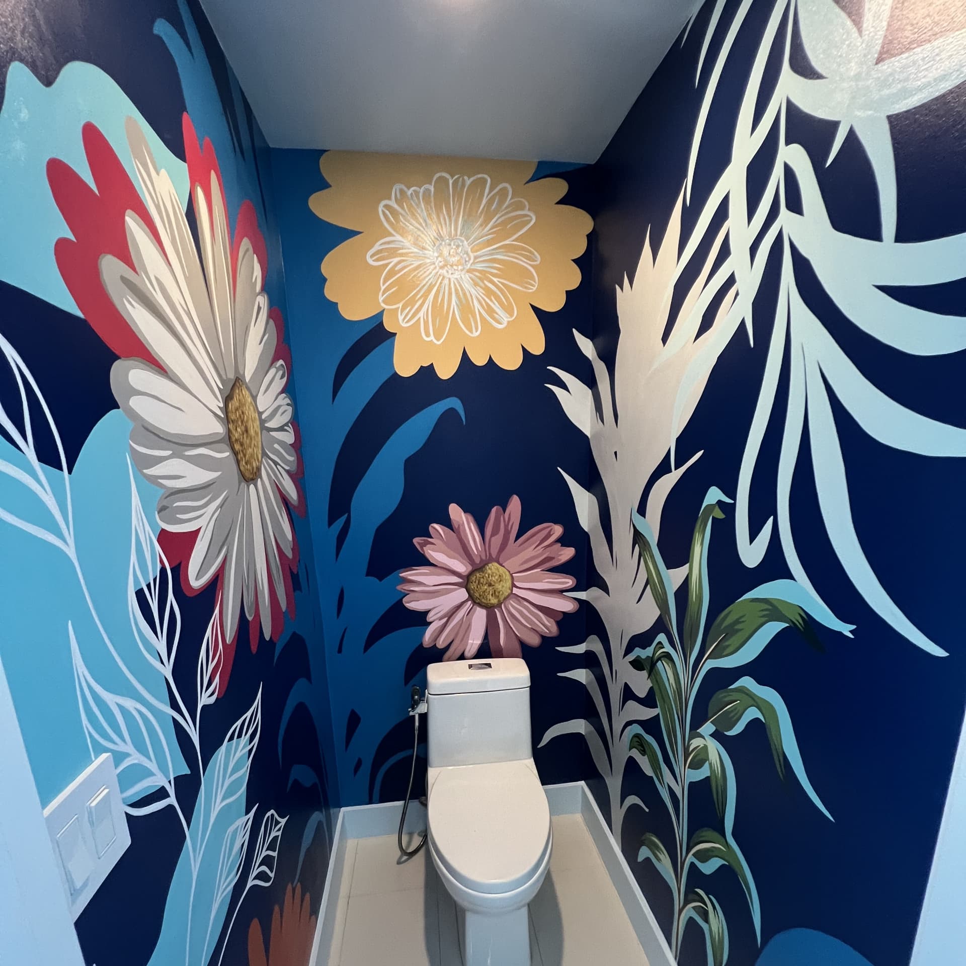 Floral Reverie in a Serene Space detail